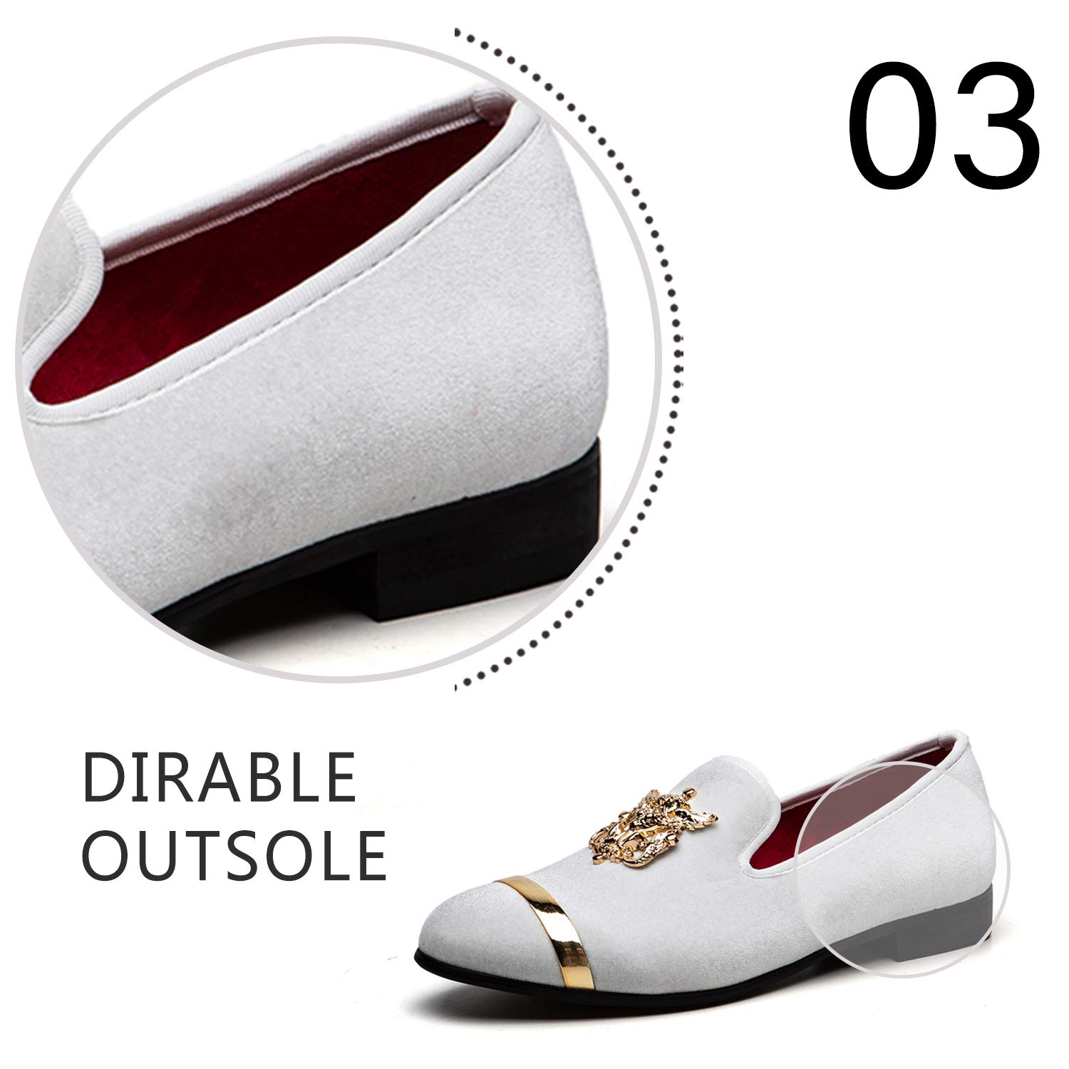 JITAI Men's Penny Slip-On Loafers - Genuine Leather Lined Comfortable Dress Shoes for Business, Office & Casual Wear