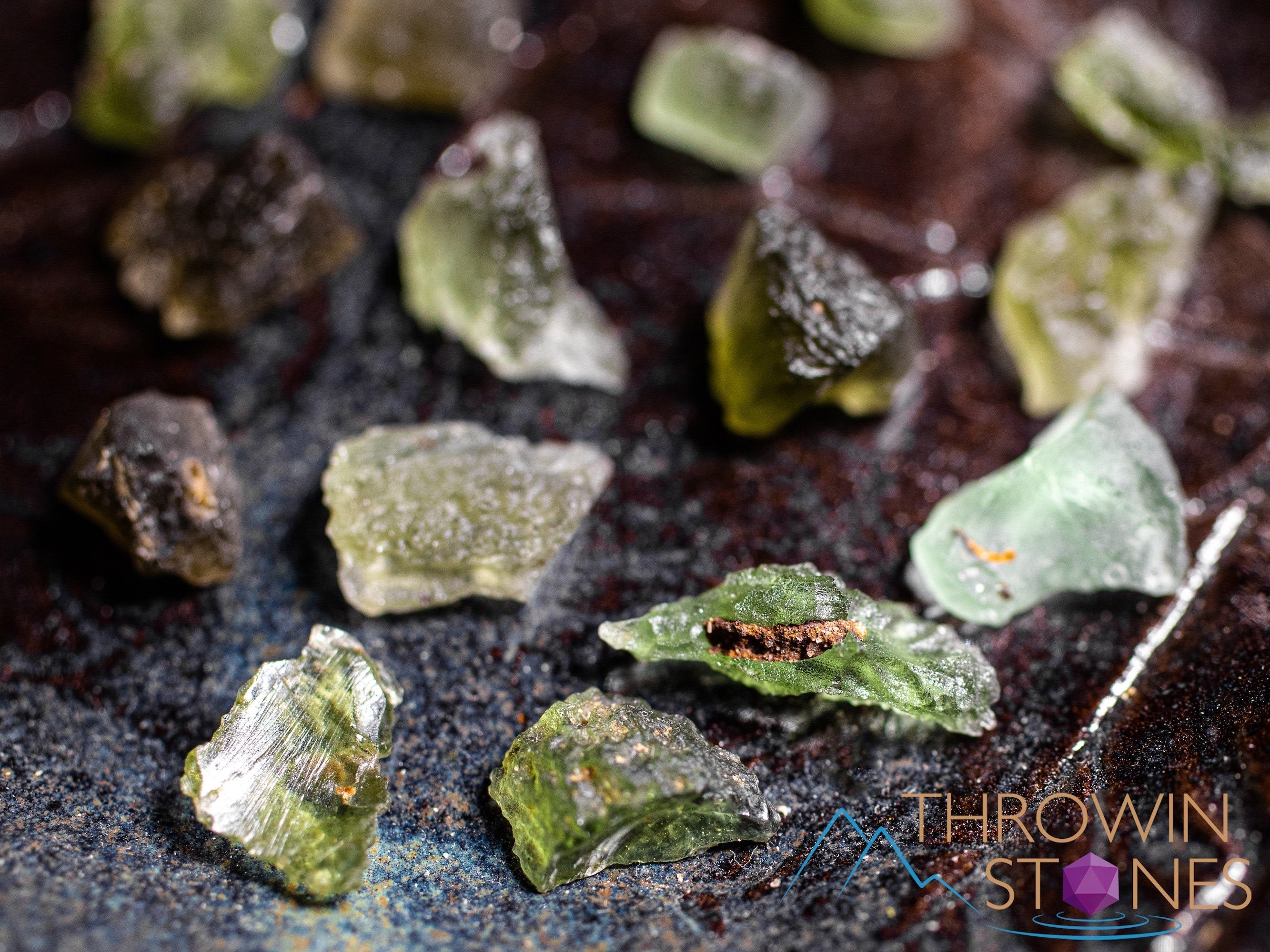 Genuine Raw Moldavite Crystal Stone - Natural Mini Moldavite Gemstone (E1849) for Jewelry Making, Meditation & Energy Healing