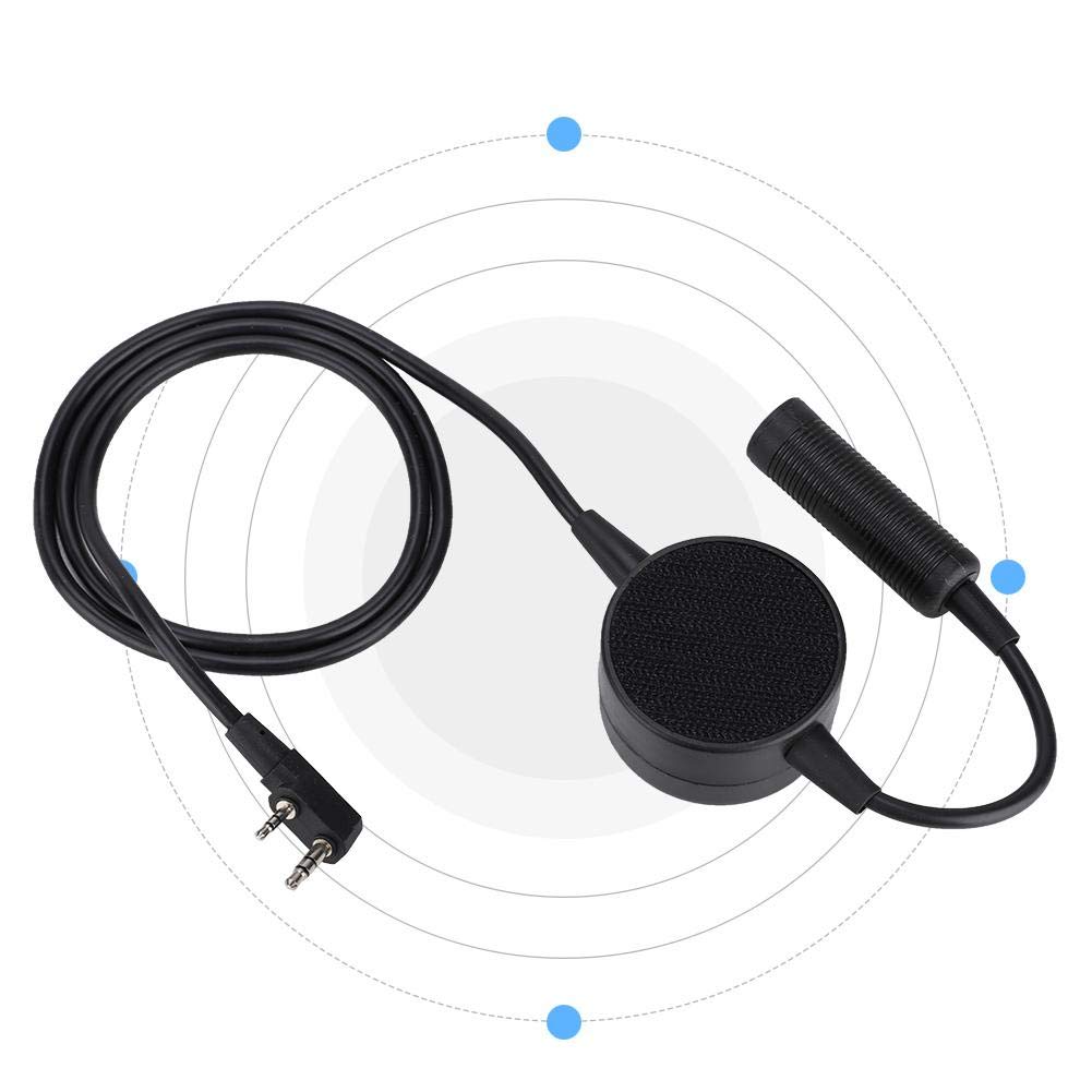 Walkie Talkie Earpiece Headset with Microphone - 2 Pin Acoustic Tube Headset Mic PTT TCI Earphone for Two Way Radios - Ideal for Security, Construction & Event Staff Communication