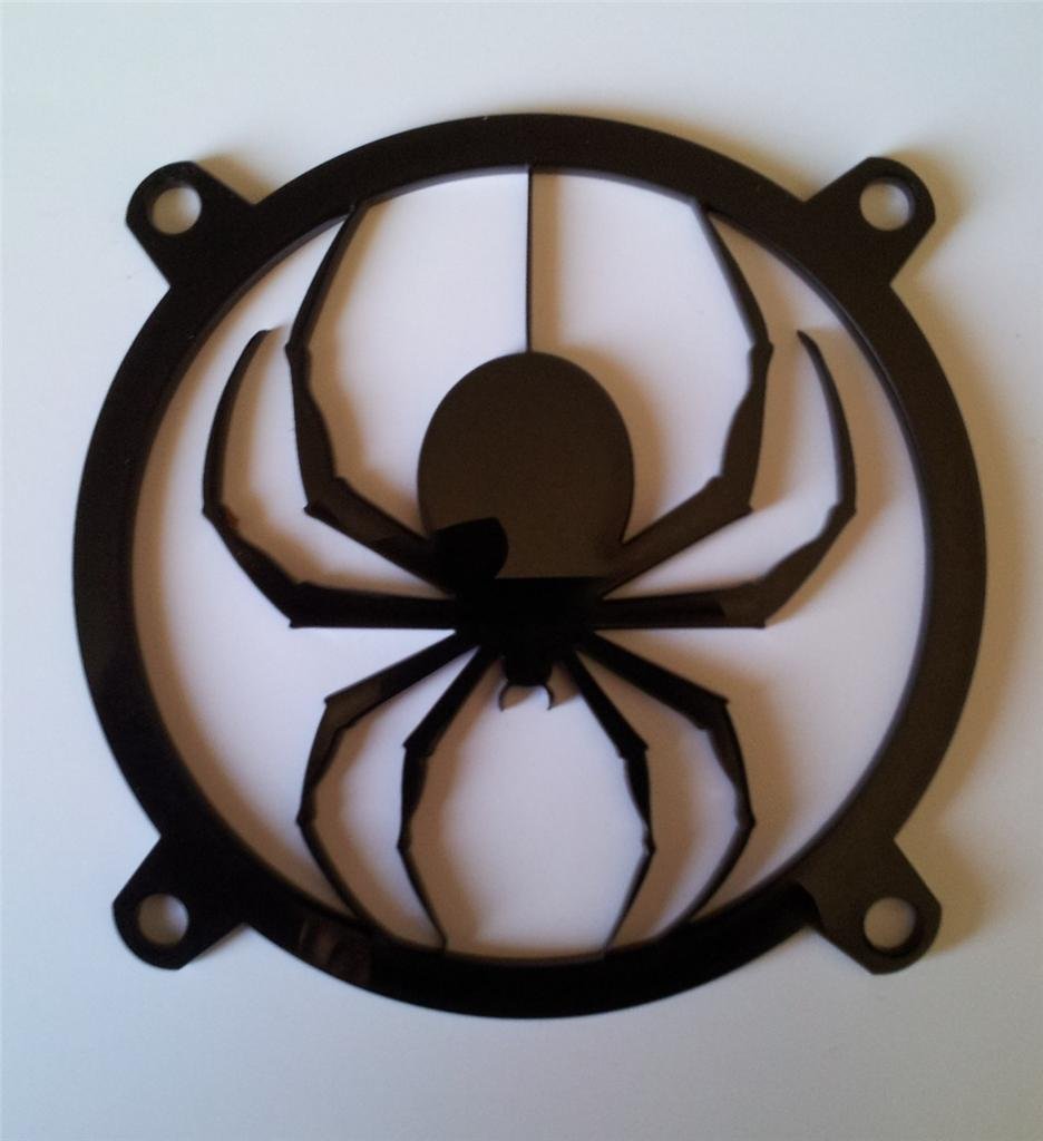 Custom 92mm Spider Fan Grill for PC Cooling & Gaming Setup