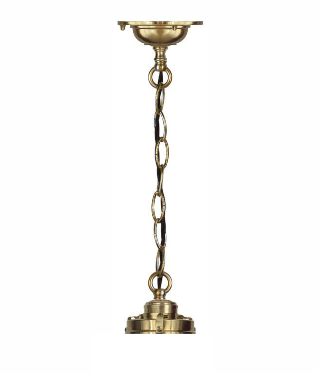 Brass Ceiling Hook Chain 80cm - Heavy Duty Hanging Chain with Ceiling Mount - Perfect for Hanging Plants, Pendant Lights & Home Decor