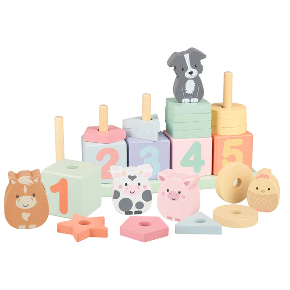 Farm Animal Counting Game for Kids - Educational Math Learning Toy for Preschool & Kindergarten - Perfect for Classroom & Homeschool Activities