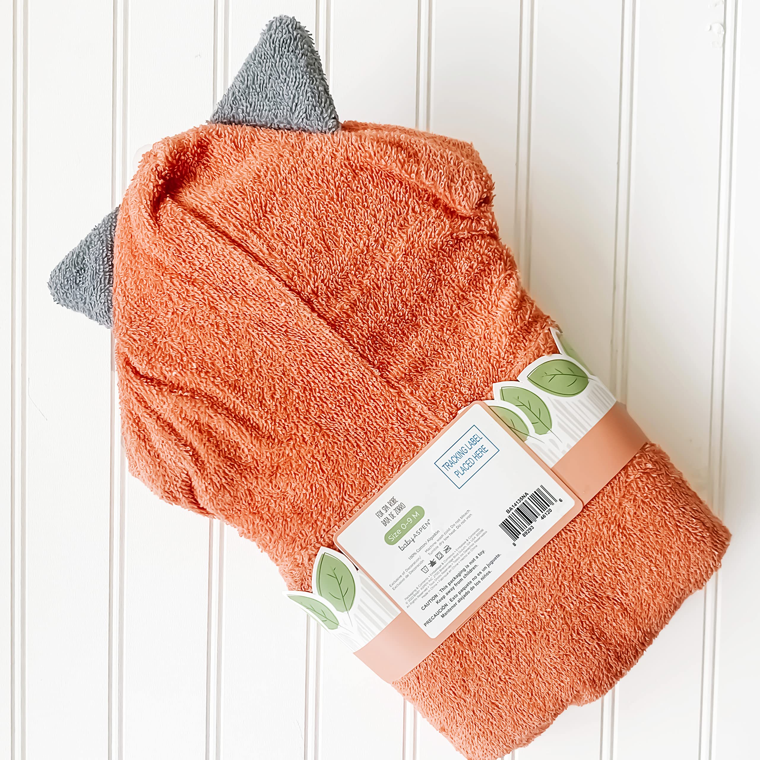 Fox Hooded Baby Bath Towel - Soft Toddler Robe for 0-9 Months | Baby Shower Gift & Bath Time Essential