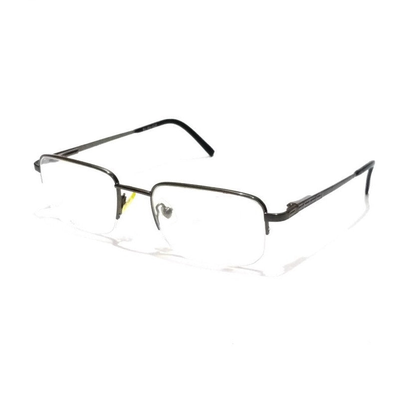 Stylish Grey Supra Rectangle Progressive Glasses - No-Line Bifocal Multifocal Lenses 5292GR for Reading, Computer Work & Driving
