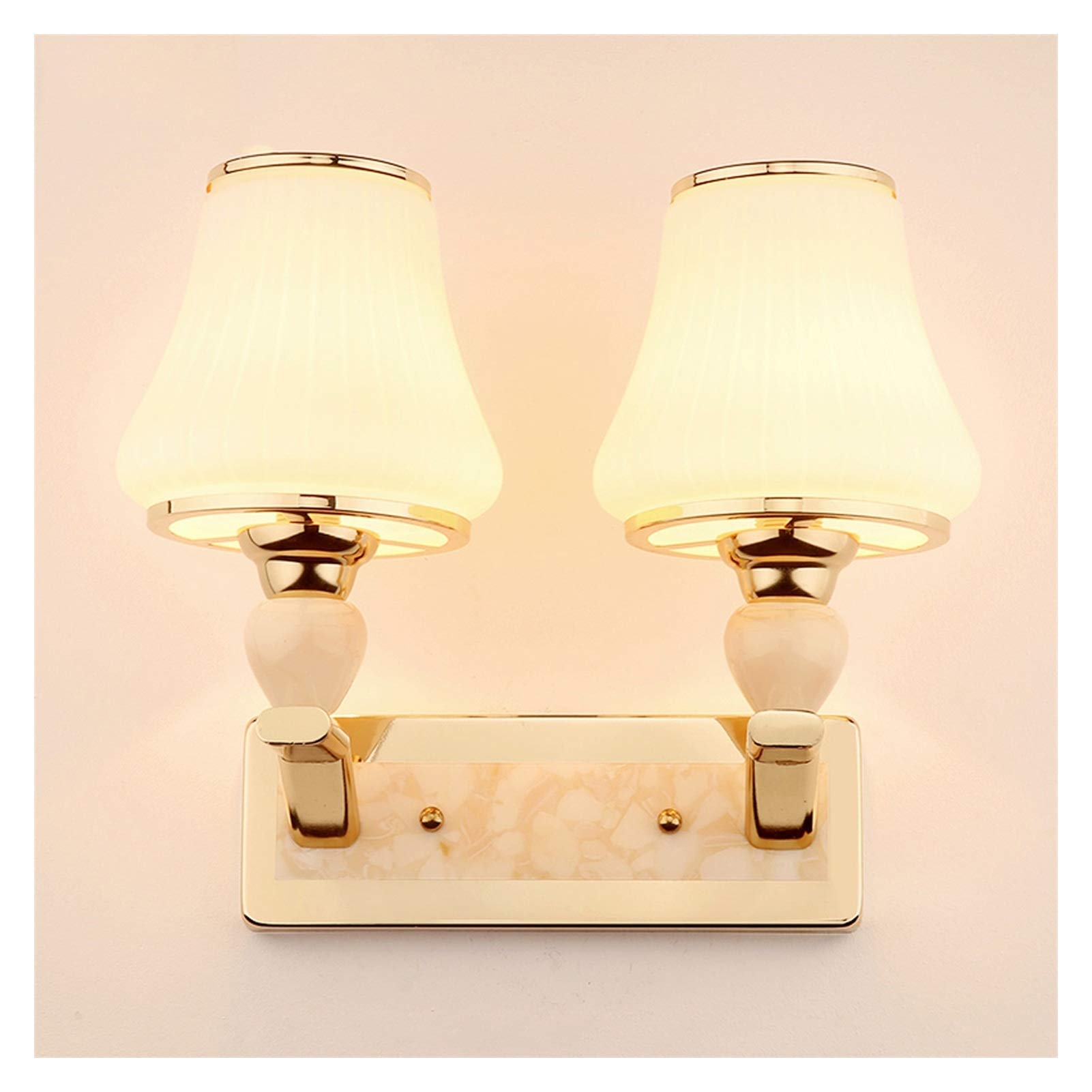 Modern Minimalist Wall Lamp - 2 Pack E27 Wall Sconce Lighting Fixture for Bedroom, Living Room, Corridor | Dimmable LED Wall Light for Ambient & Task Lighting | Home Decor & Background Illumination