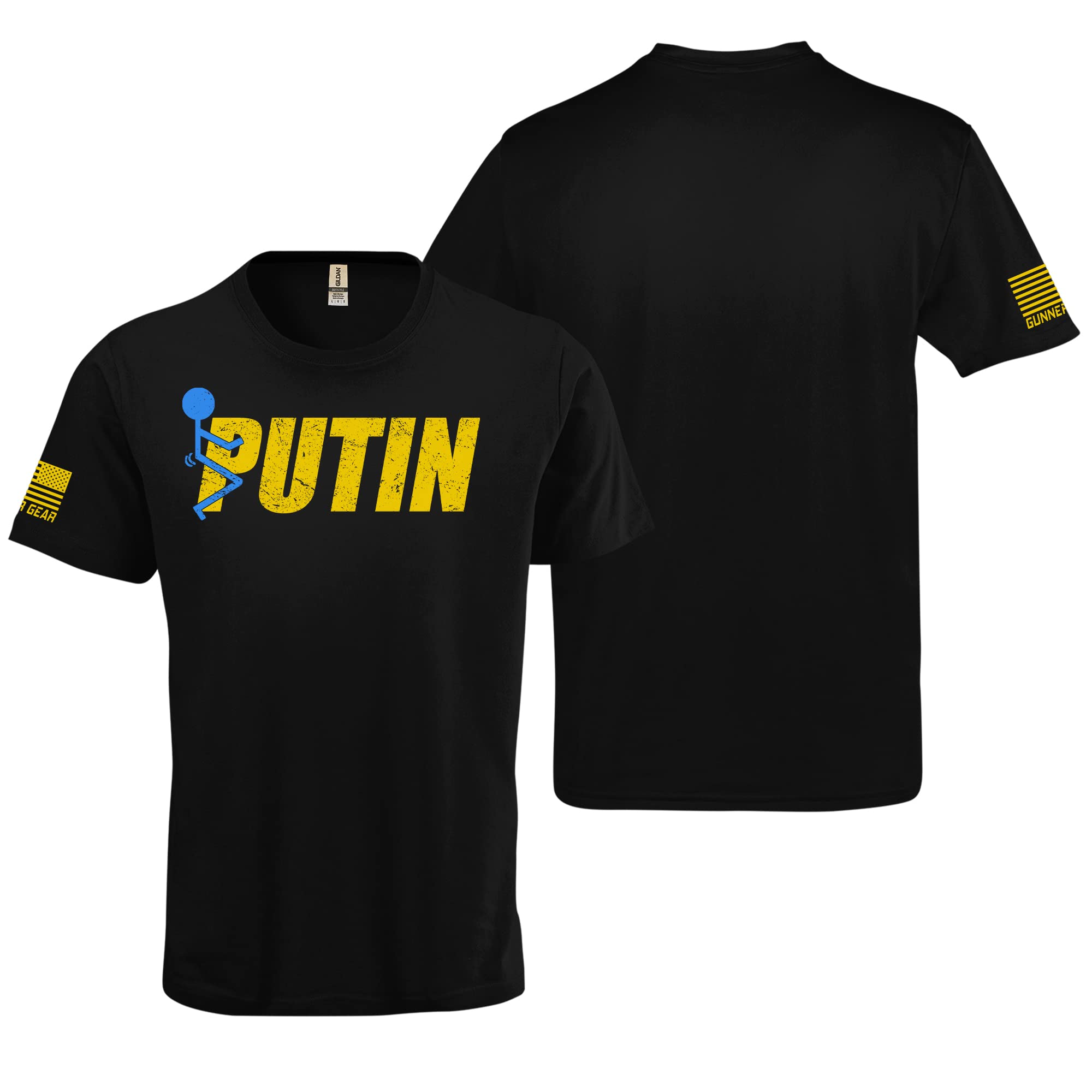 Gunner Gear Puck Futin Shirt - Funny Stand Strong T-Shirt for Men & Women - Casual Wear