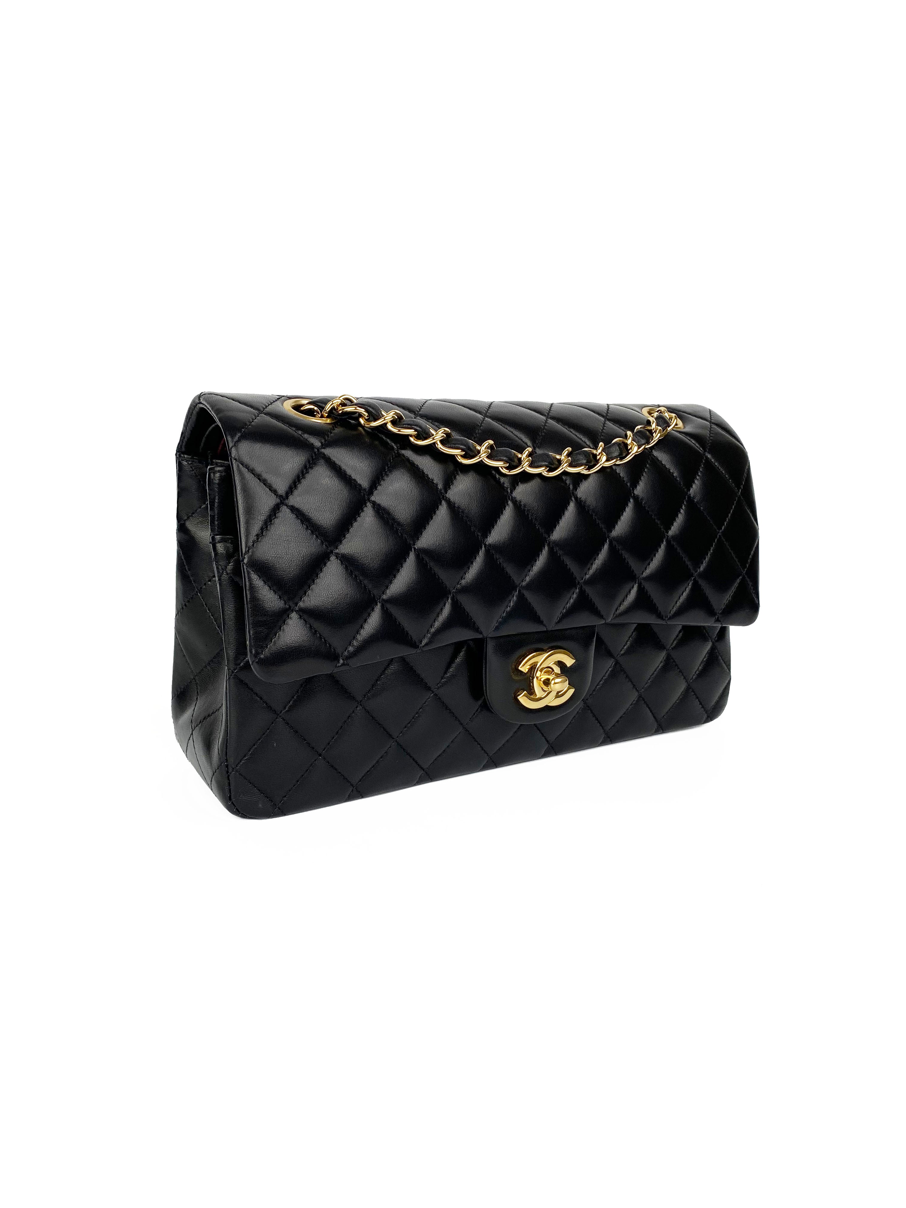 Chanel Black Medium Quilted Classic Flap Bag - Luxury Designer Handbag for Women | Perfect for Evening Events, Date Nights & Special Occasions