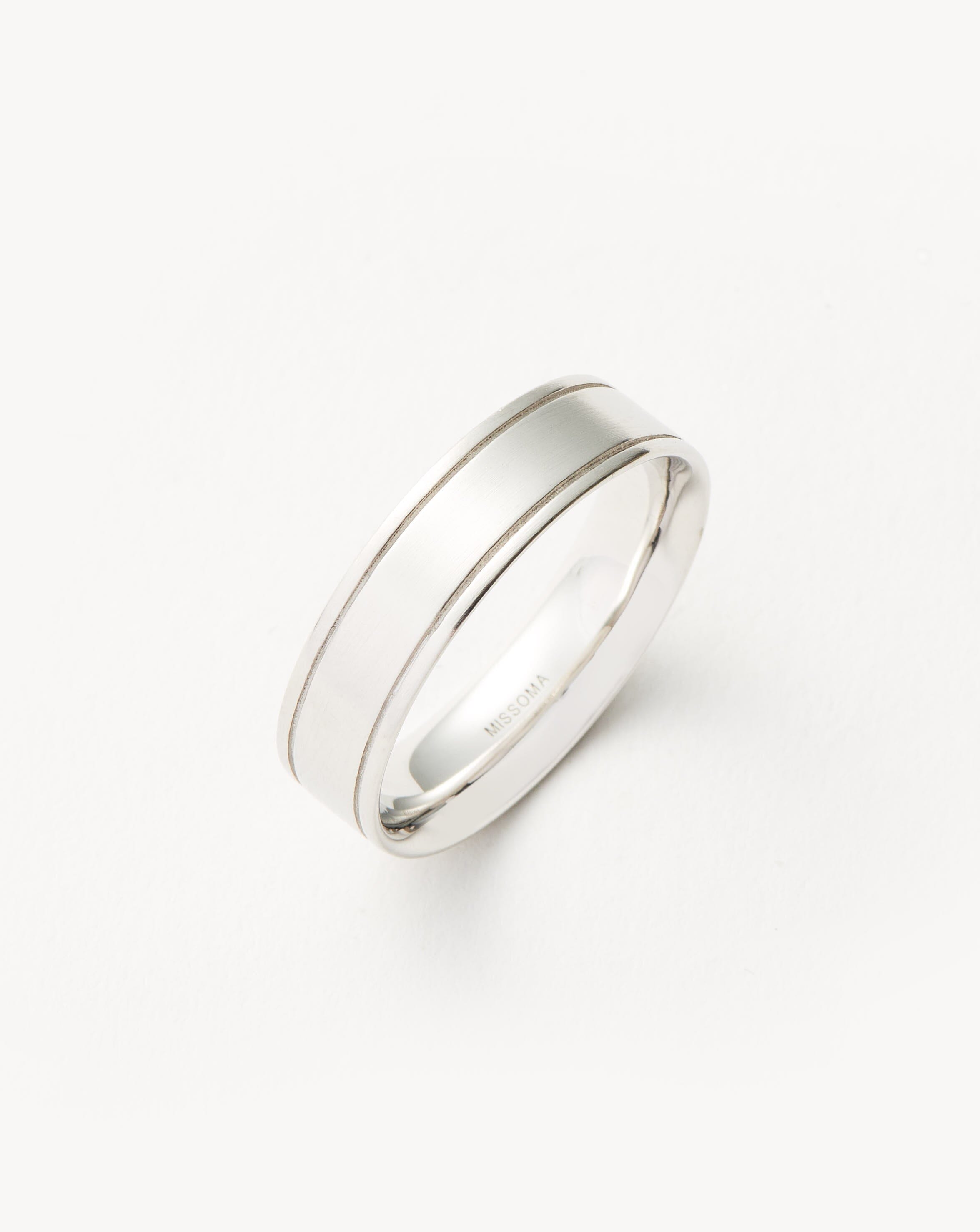 Men's Classic Sterling Silver Ring - Elegant & Timeless Jewelry for Everyday Wear, Weddings & Special Occasions