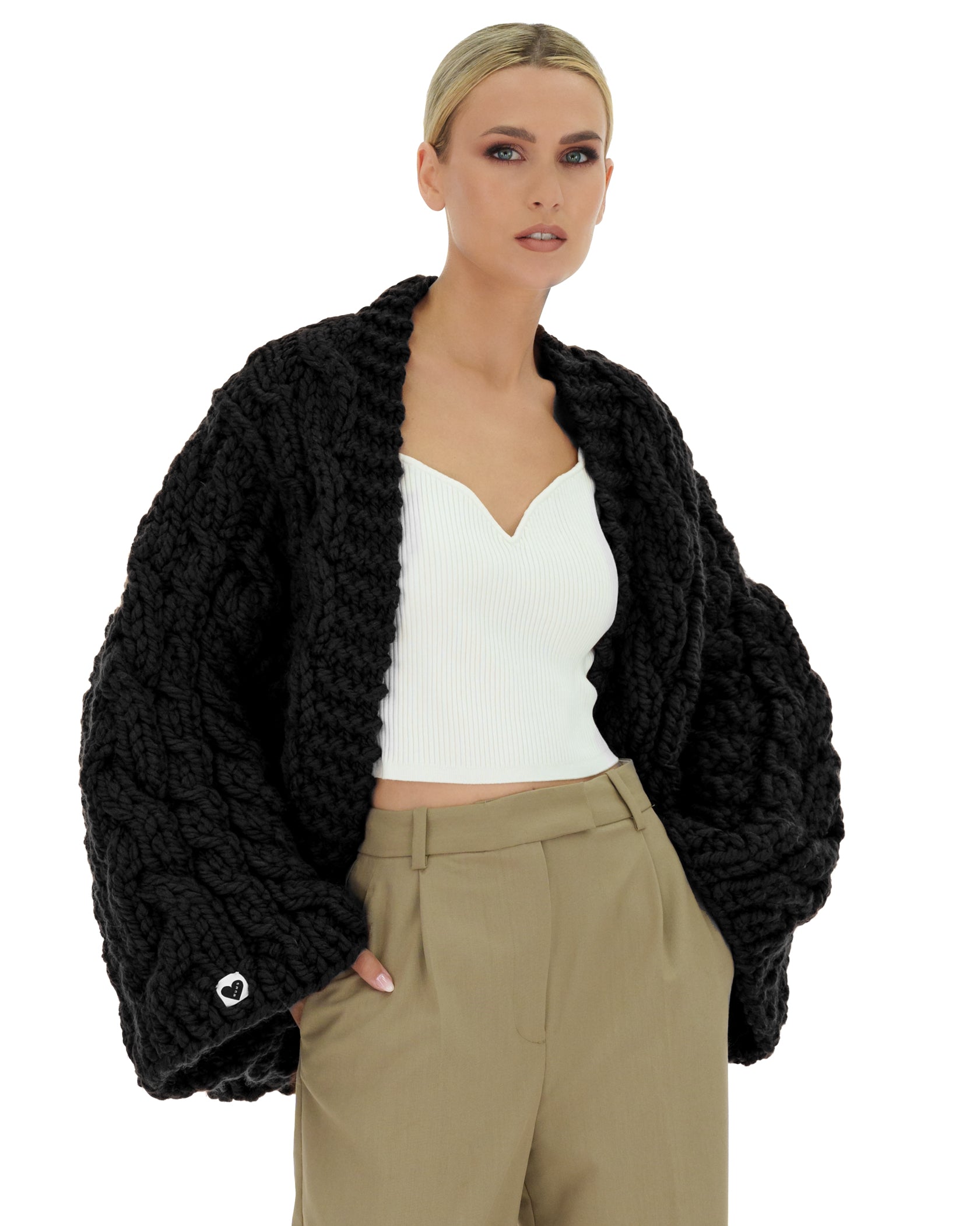 Cozy Cable Knit Cardigan Sweater for Women - Soft Chunky Knit Open Front Long Sleeve Wrap - Perfect for Fall, Winter & Layering Outfits