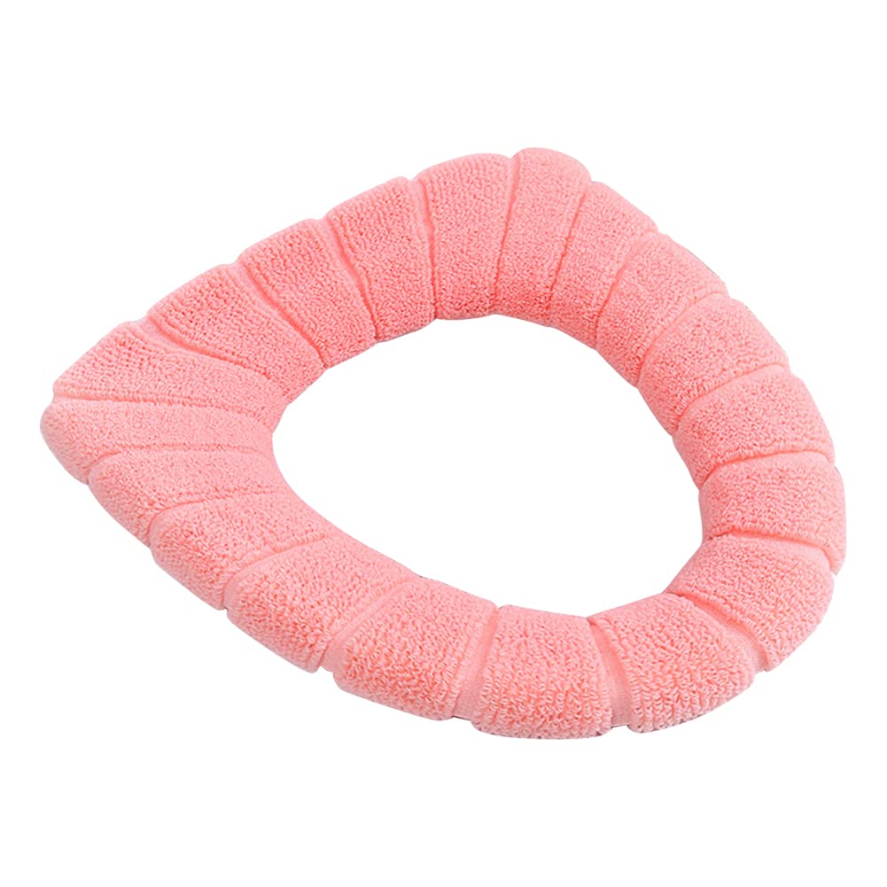 Warm Stretchable Toilet Seat Cushion Cover - Soft Washable Bathroom Accessory for Winter Comfort | Cozy Home & Guest Bath Upgrade