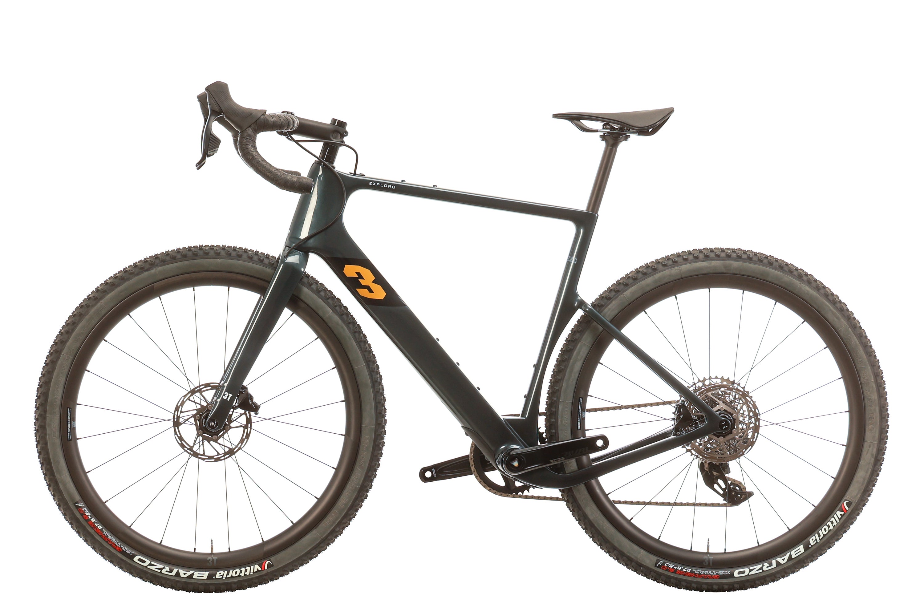 2023 3T Exploro ULTRA Rival AXS Gravel Bike - 56cm Carbon Frame, Wireless Shifting | Adventure Cycling, Bikepacking & Off-Road Trail Riding