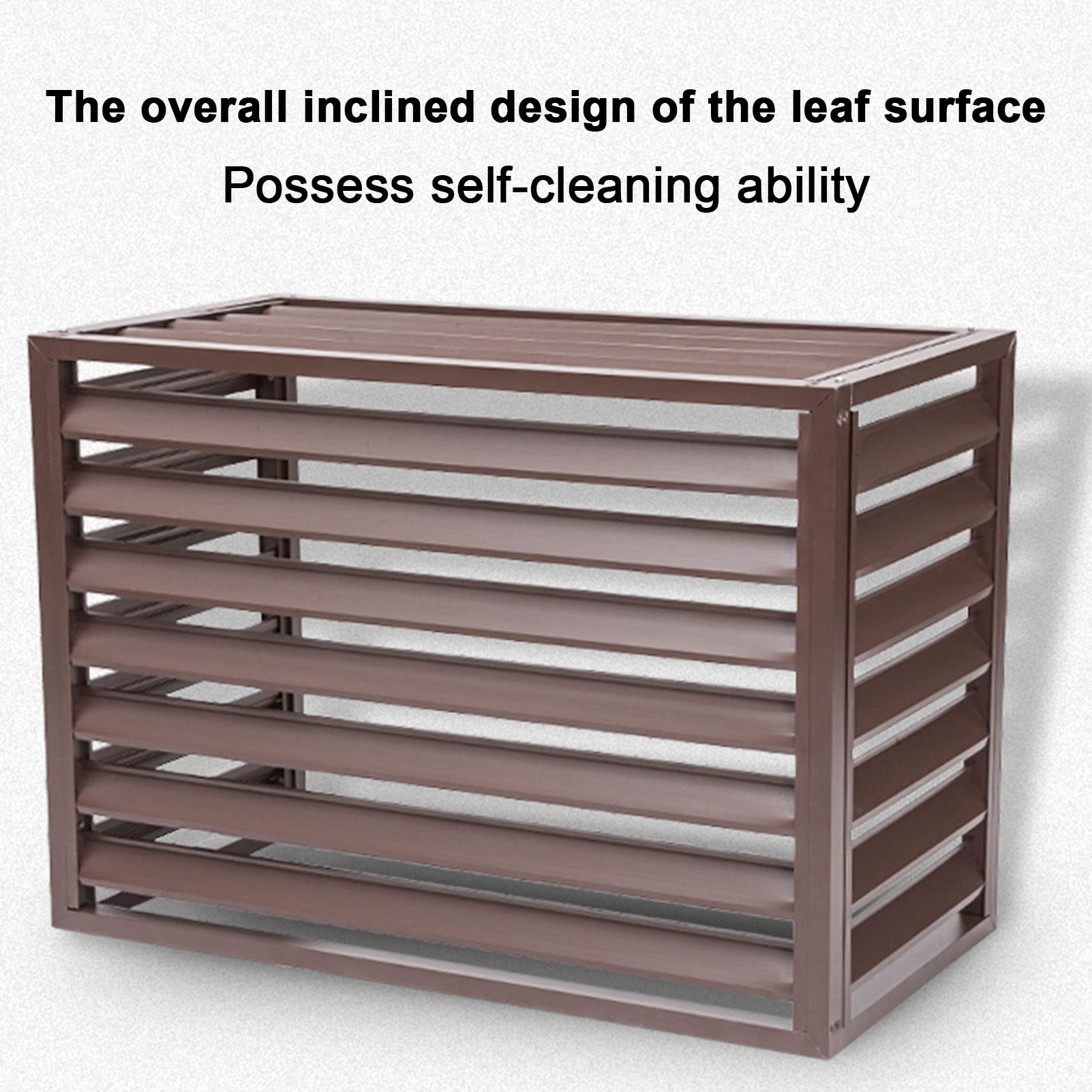 Outdoor Air Conditioner Cover - Durable Aluminum AC Privacy Screen & Anti-Theft Fence | Weatherproof Garden Fence, Space Divider & Trash Can Enclosure | Perfect for Backyard, Patio & AC Unit Protection