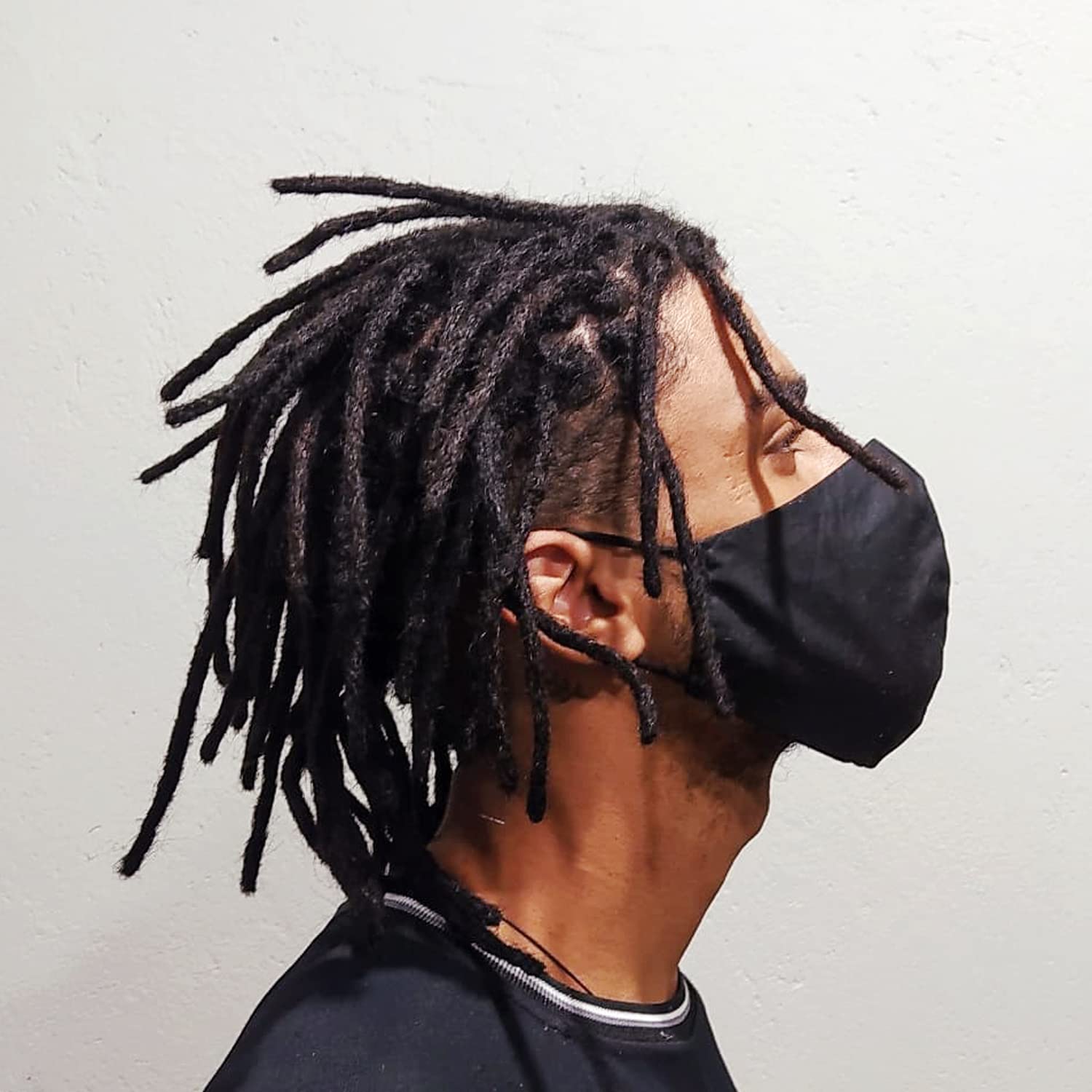 6 Inch Permanent Human Hair Loc Extensions - 100 Strands 0.4cm Full Handmade Dreadlocks - Soft Natural Black Dreads for Men, Women & Kids - Can Be Dyed, Bleached or Curled - Perfect for Protective Styles, Cosplay and Everyday Wear