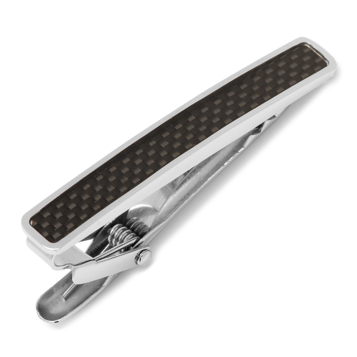 Ox and Bull Trading Co. - Premium Black Carbon Fiber Stainless Steel Tie Clip for Men | Elegant Office & Wedding Accessory | Perfect for Business, Formal Events & Gifts