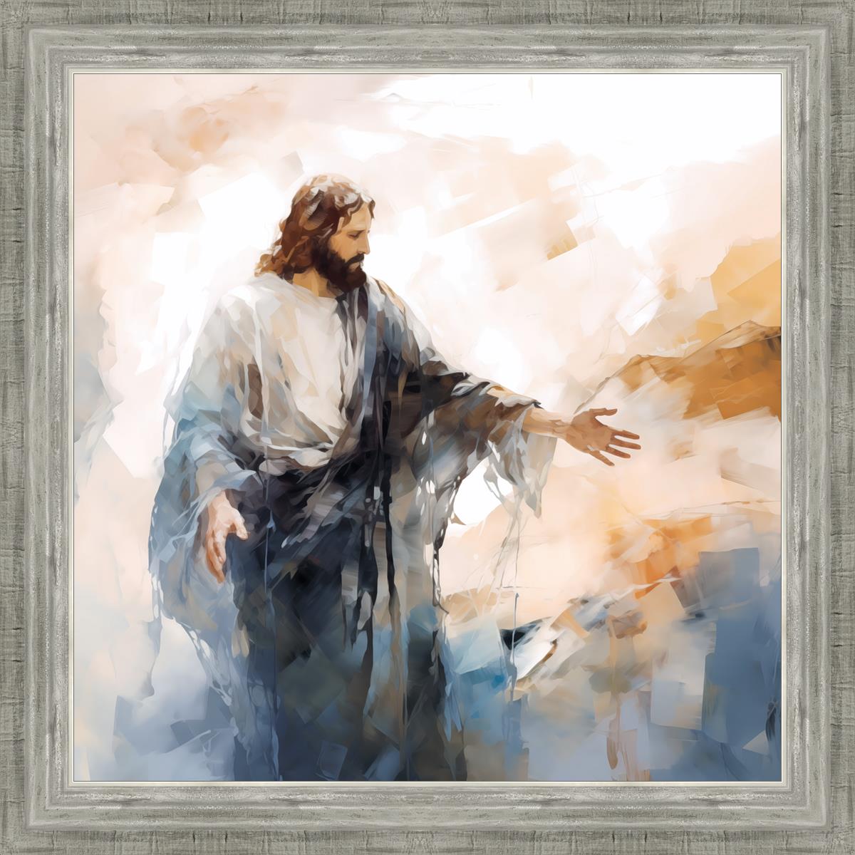 Come Unto Me By Gabriel Heaton - Inspirational Christian Wall Art for Home & Church Decor | Perfect for Living Room, Bedroom & Office