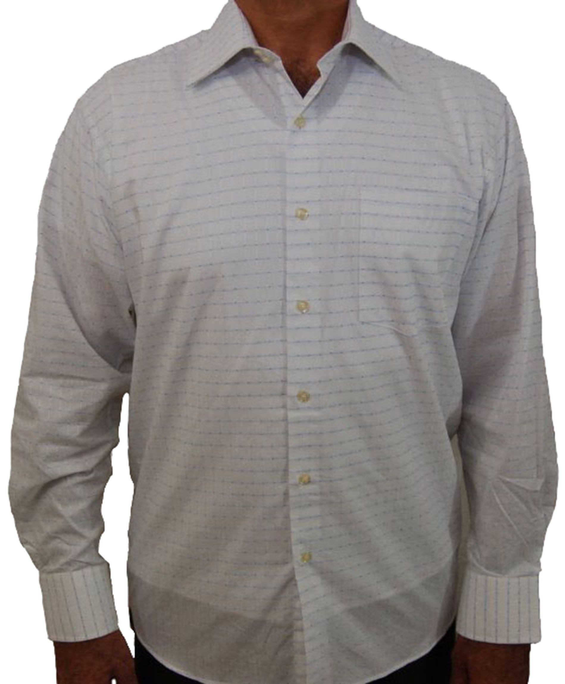 Premium Men's Dress Shirt - XL White Formal Business Shirt for Office, Wedding & Professional Occasions