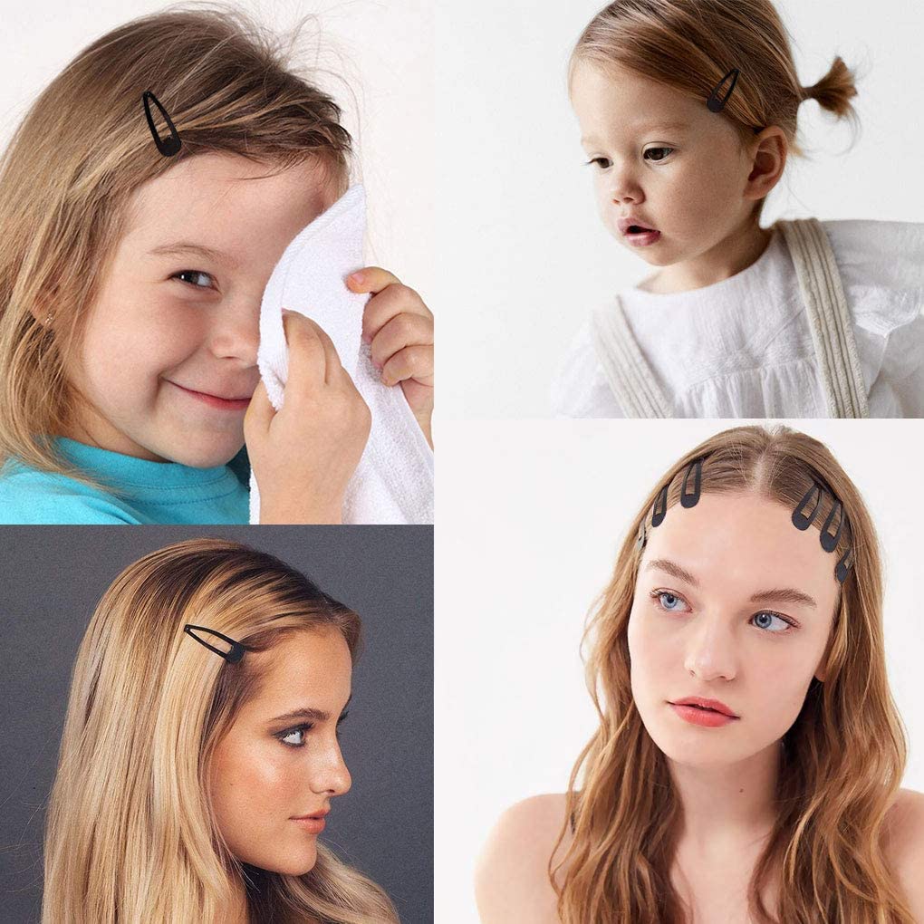 ayushicreationa Women's Hair Pins - Tic Tac Hair Clips, Metal Hair Accessories for Styling (6 Pairs, Black) - Perfect for Parties, Weddings & Everyday Hairstyles