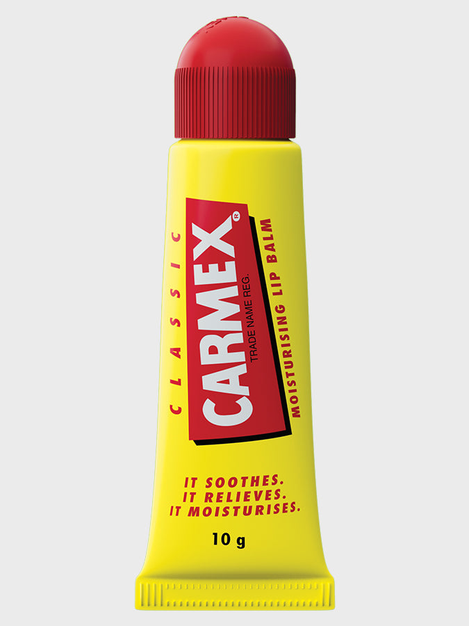 Carmex Classic Lip Balm Tube 10g - Moisturizing & Healing Lip Care for Dry, Chapped Lips - Perfect for Winter, Outdoor Activities & Daily Use