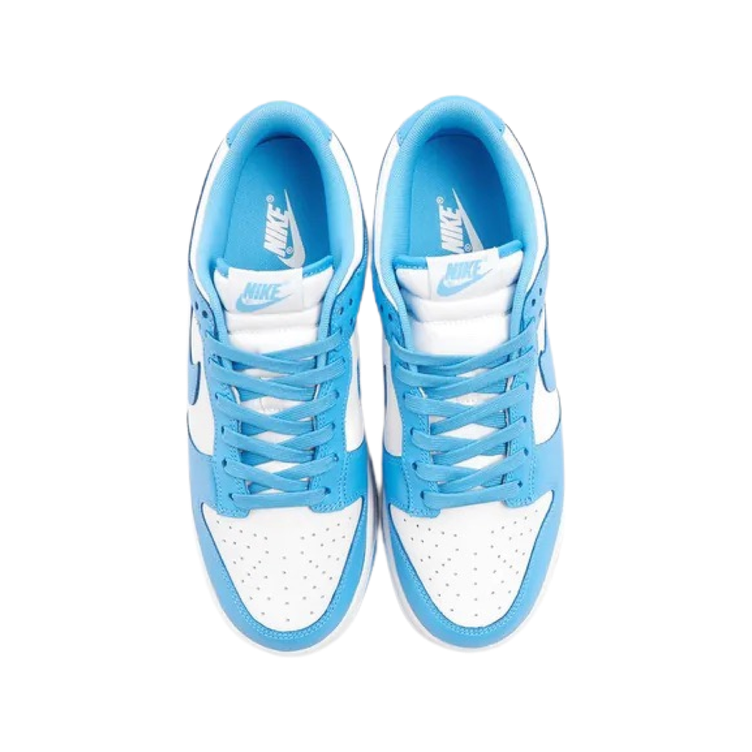 Nike Dunk Low UNC 2021 University Blue White Sneakers - Men's Basketball Shoes for Casual Wear & Street Style
