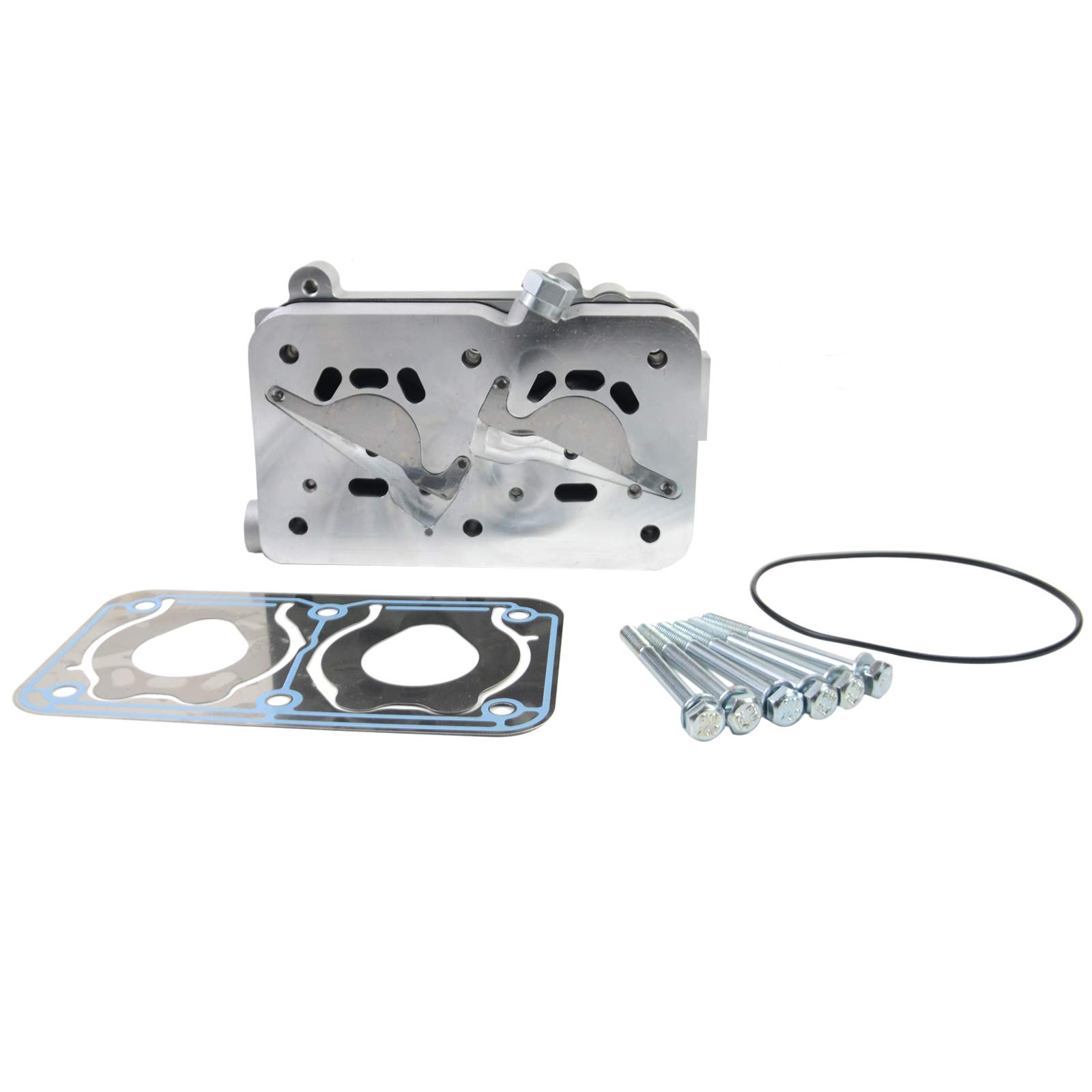 Volvo Air Compressor Cylinder Head Replacement Part #4127049322 - Compatible with Models 20569224, 20569226, 20701803, 24425003 - Perfect for Heavy-Duty Truck & Industrial Air Systems