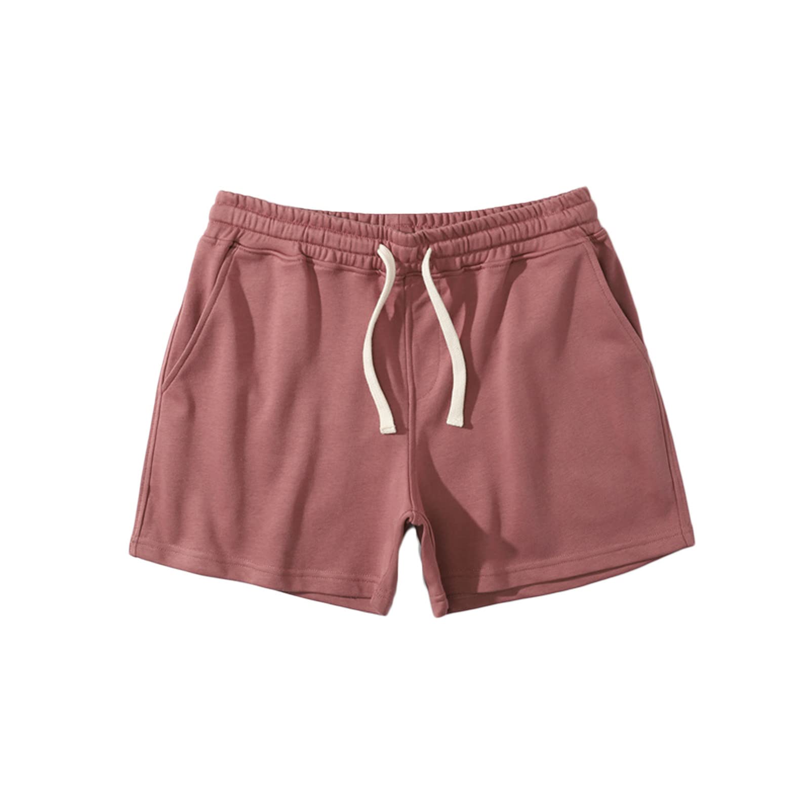 Men's Gym Shorts - Breathable Cotton Casual Workout Shorts with Elastic Waist & Drawstring for Running, Training & Sports | Comfortable Athletic Shorts for Men