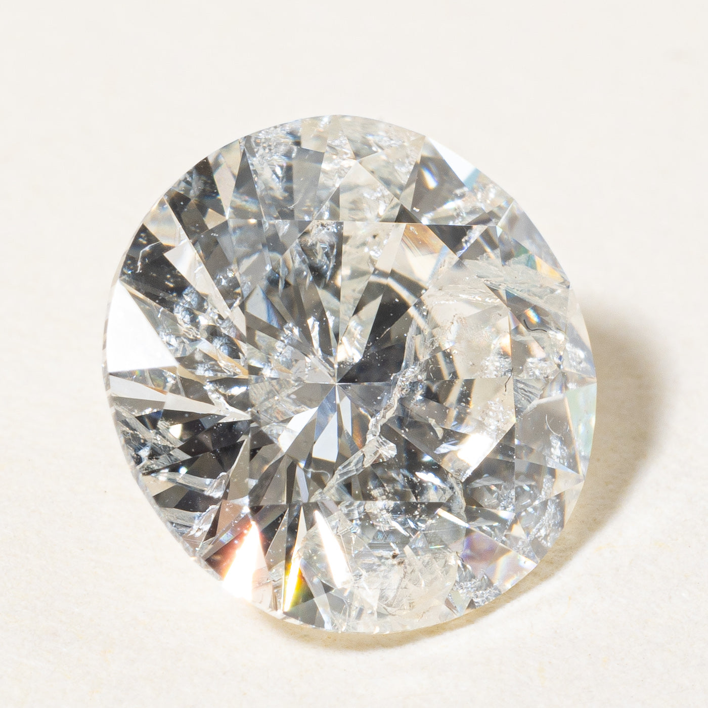 2.54ct Round Brilliant Cut Loose Diamond - I2 Clarity, I/J Color | Perfect for Engagement Rings, Wedding Bands & Fine Jewelry