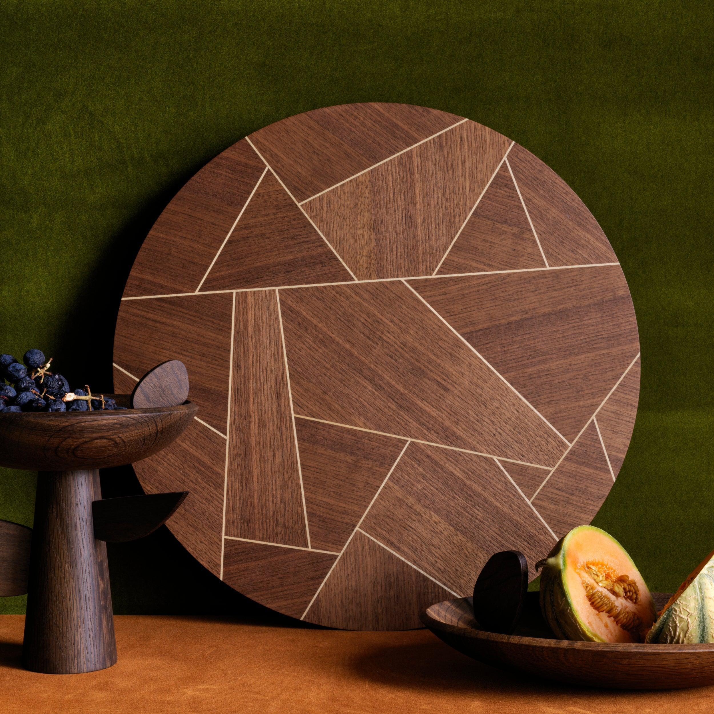 Kelly Behun Medium Lazy Susan Turntable - Stylish Spinning Tray for Dining Table, Kitchen Counter, or Coffee Table Decor