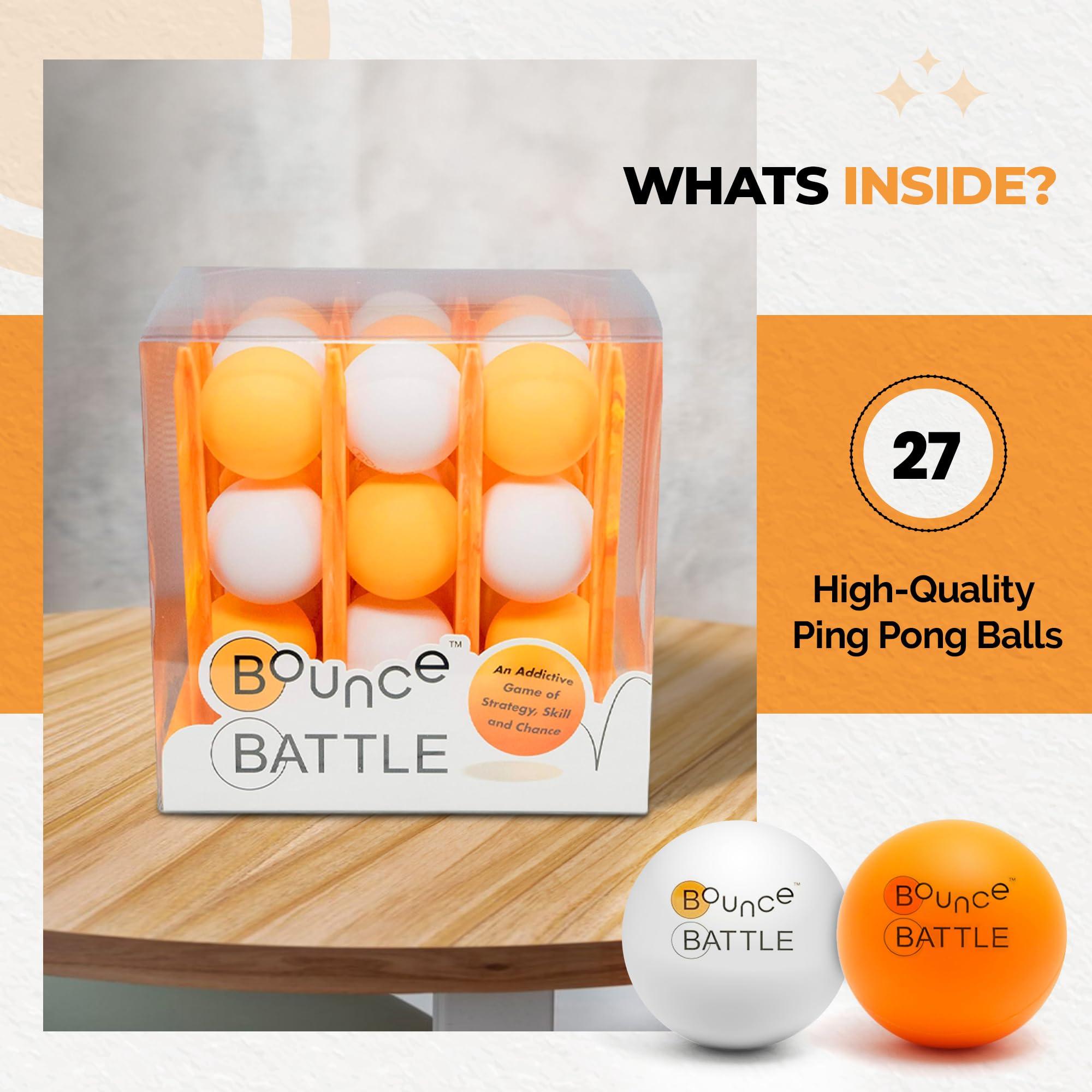 Multiplayer Marble Game Set for Kids & Adults - Fun Bounce Ball Battle Games with Multiple Styles - Ultimate Family Board Game - Perfect Gift for Teenage Boys & Girls - Great for Family Game Nights, Birthday Parties & Indoor Activities