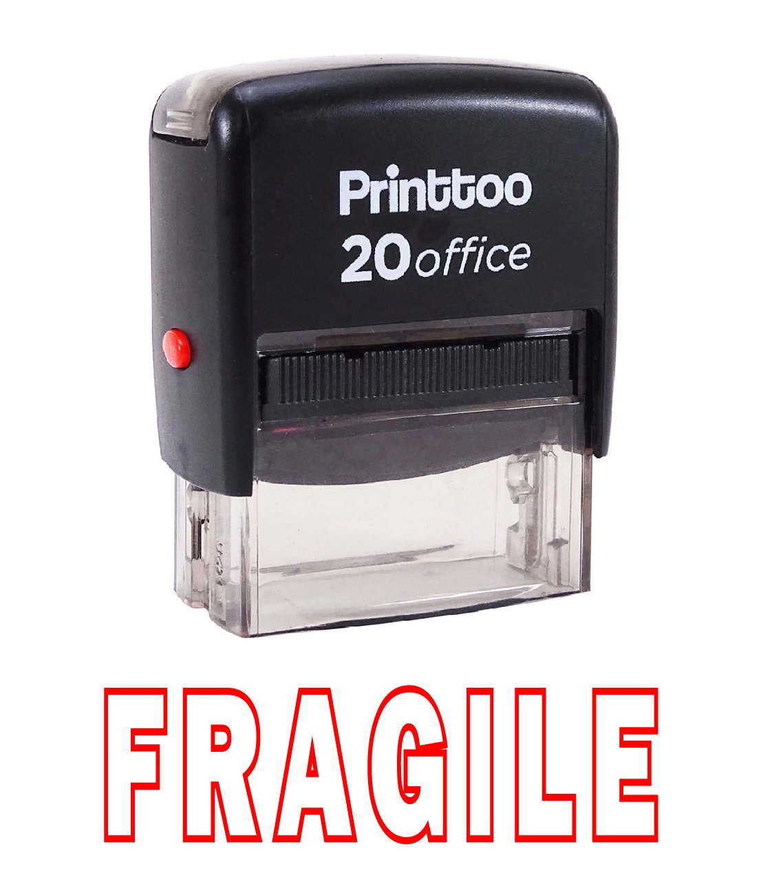 Custom Self-Inking Rubber Stamp - Fragile Stamp for Office & Shipping | Perfect for Packaging, Mail, and Document Labeling