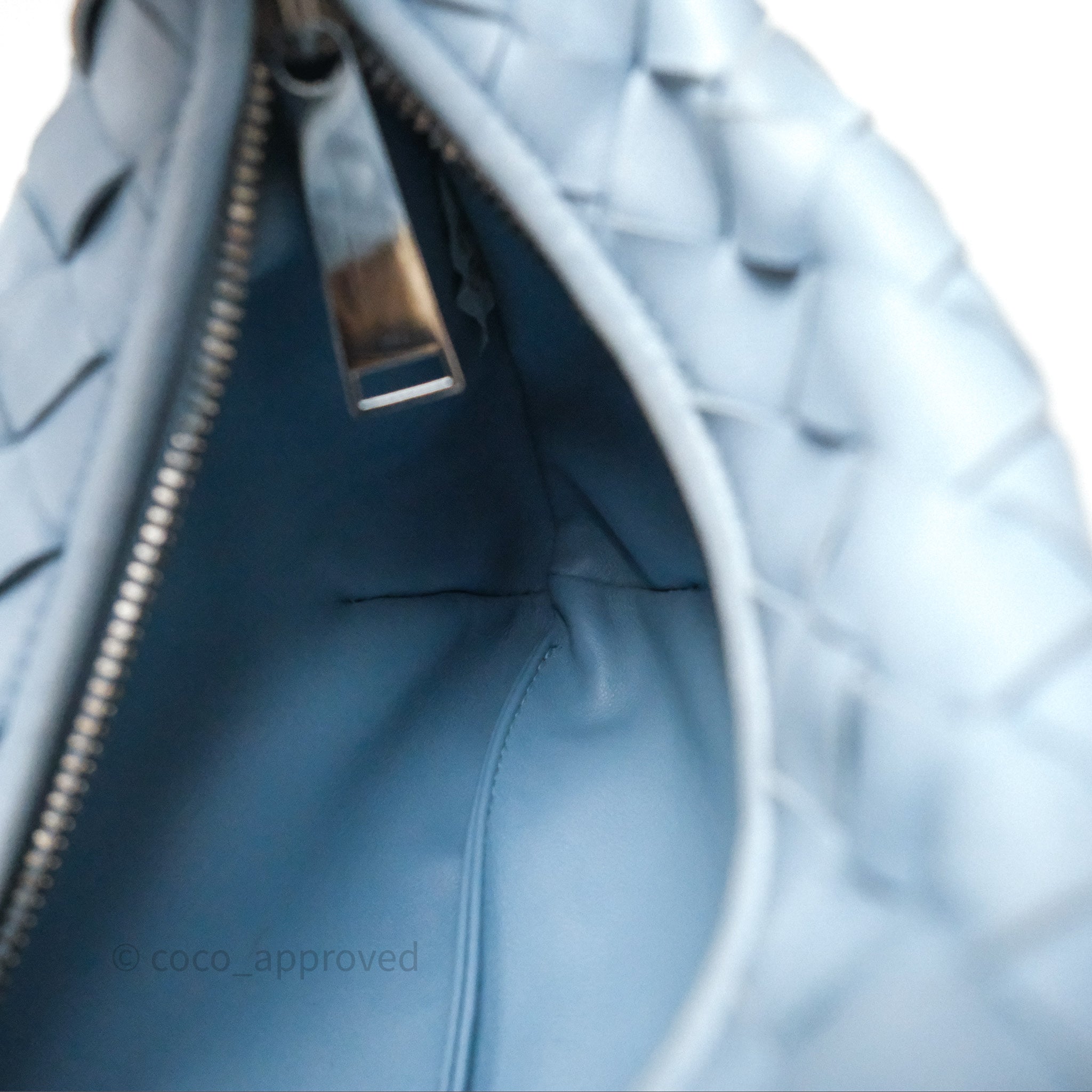 Bottega Veneta Mini Jodie Bag in Ice Lambskin with Silver Hardware - Luxury Crossbody Purse for Women, Perfect for Date Night & Evening Events