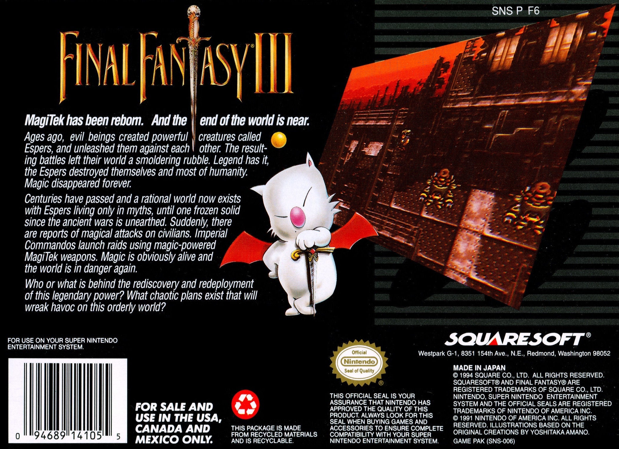 Final Fantasy III - Classic JRPG Game for Nintendo Switch & Mobile | Adventure, Fantasy & Strategy Game for RPG Fans | Perfect for Gaming on the Go or at Home