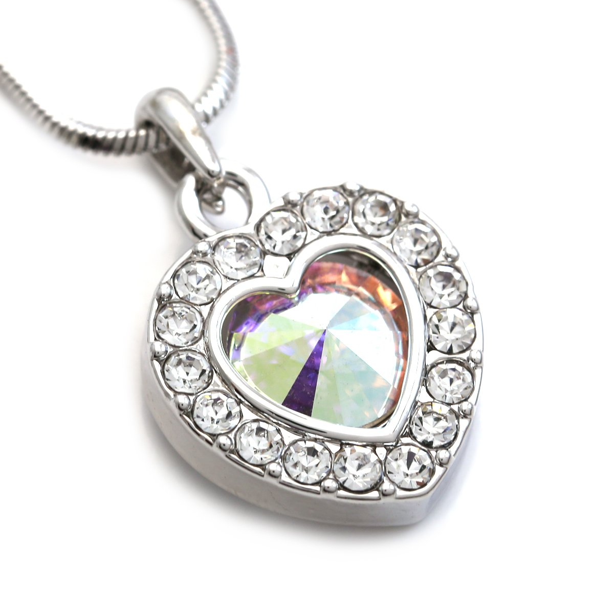 Valentine's Day & Mother's Day Heart Pendant Necklace - Sterling Silver Charm Jewelry Gift for Women - Perfect for Anniversary, Birthday & Romantic Occasions