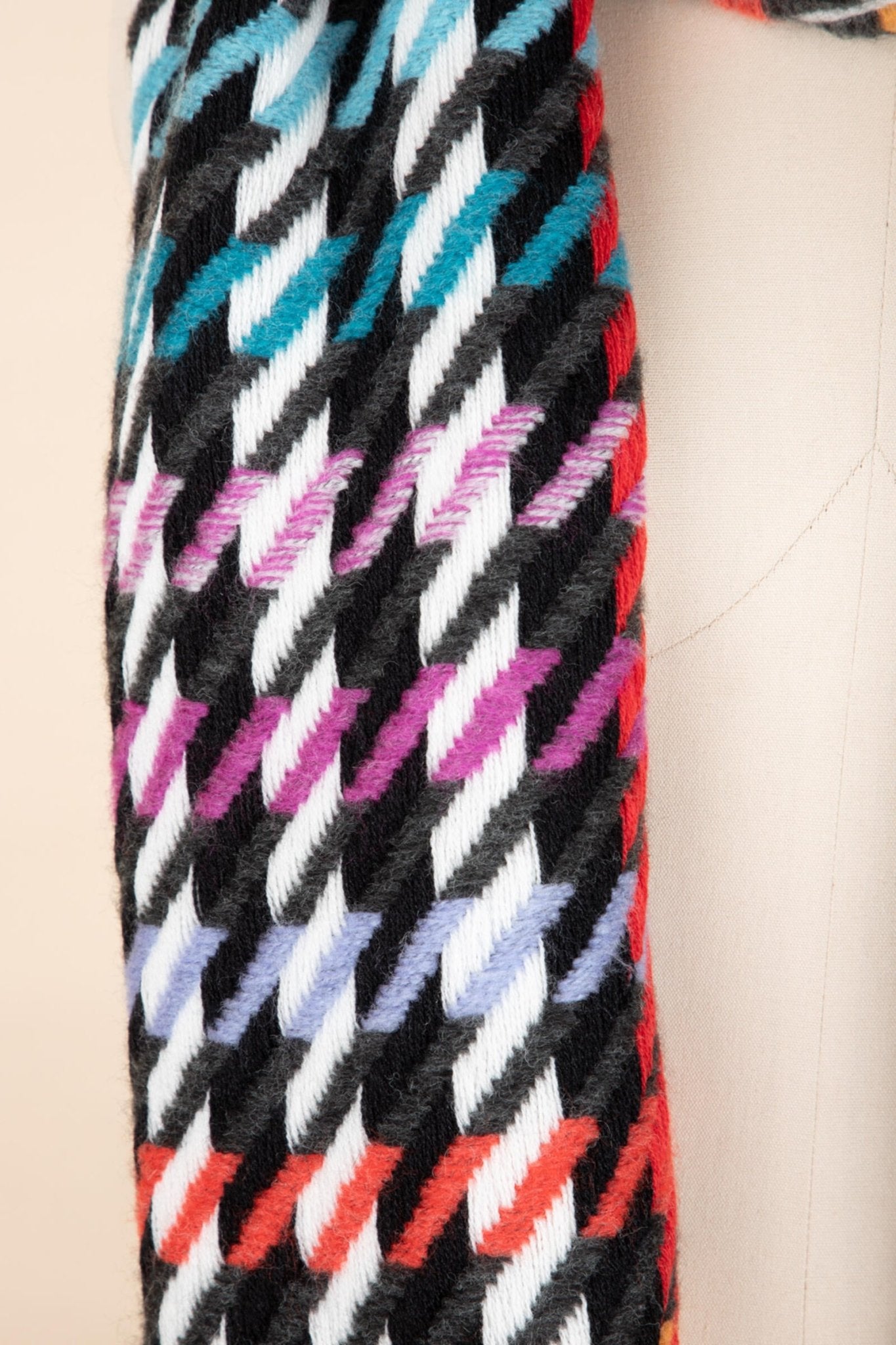 Colorful Woven Rainbow Accented Scarf for Women - Soft Lightweight Fashion Accessory for Spring, Fall & Winter Outfits
