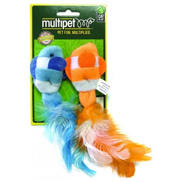 Multipet Clown Fish Cat Toy - Interactive Plush Catnip Toy for Kittens & Adult Cats - Perfect for Playtime, Training & Stress Relief