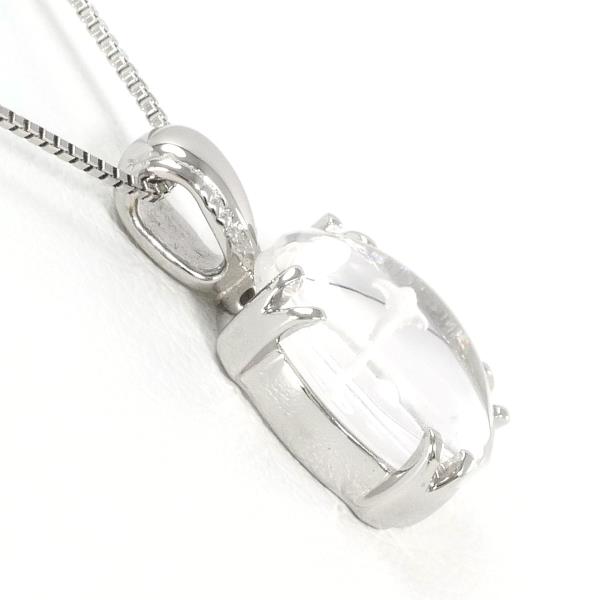 10K White Gold Quartz Necklace for Women - Elegant Dainty Pendant Jewelry Gift for Birthday, Anniversary & Valentine's Day | Perfect for Everyday Wear & Special Occasions