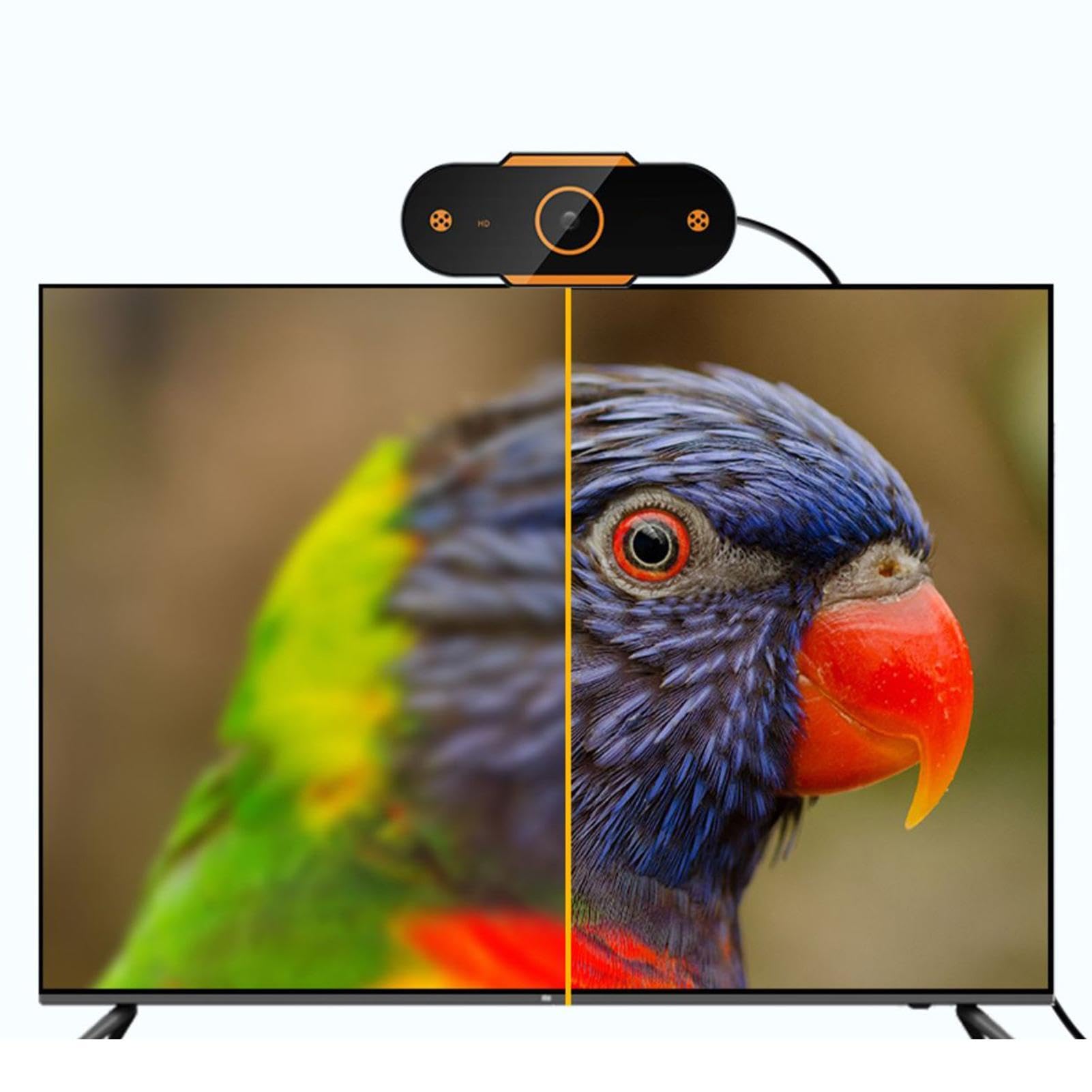 HD 1080P USB Webcam with Built-in Microphone - Plug & Play PC Camera for Laptop, Desktop, Live Streaming, Video Conferencing, Zoom Meetings, Online Classes & Gaming (Auto Focus, Low Light Correction) - Perfect for Home Office, Remote Work & Distance Learning