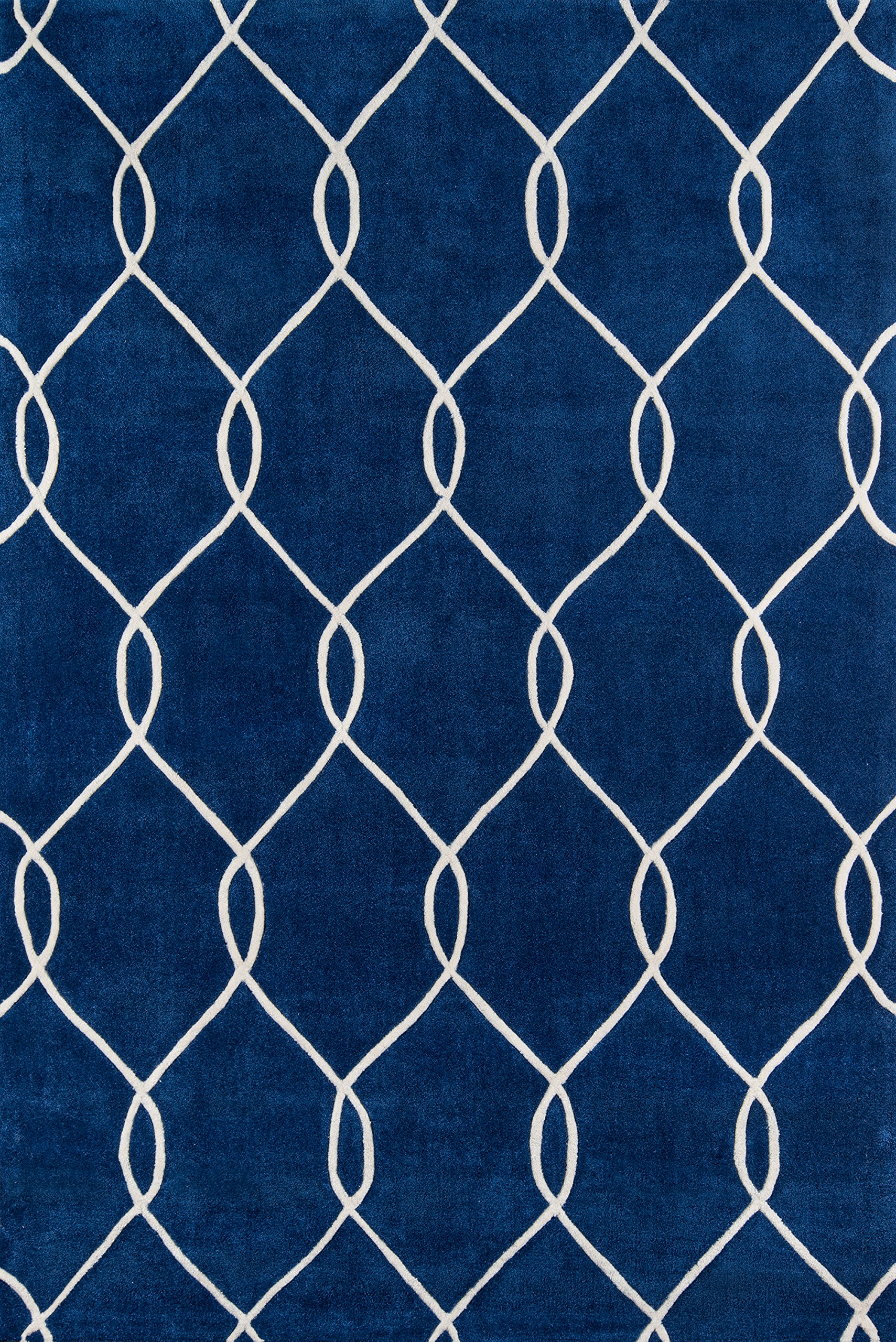 Hand Carved & Tufted Contemporary Area Rug 3'6