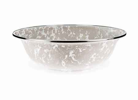 Elegant Taupe Swirl 4 Quart Serving Bowl - Perfect for Salads, Pasta & Family Dinners | Microwave & Dishwasher Safe