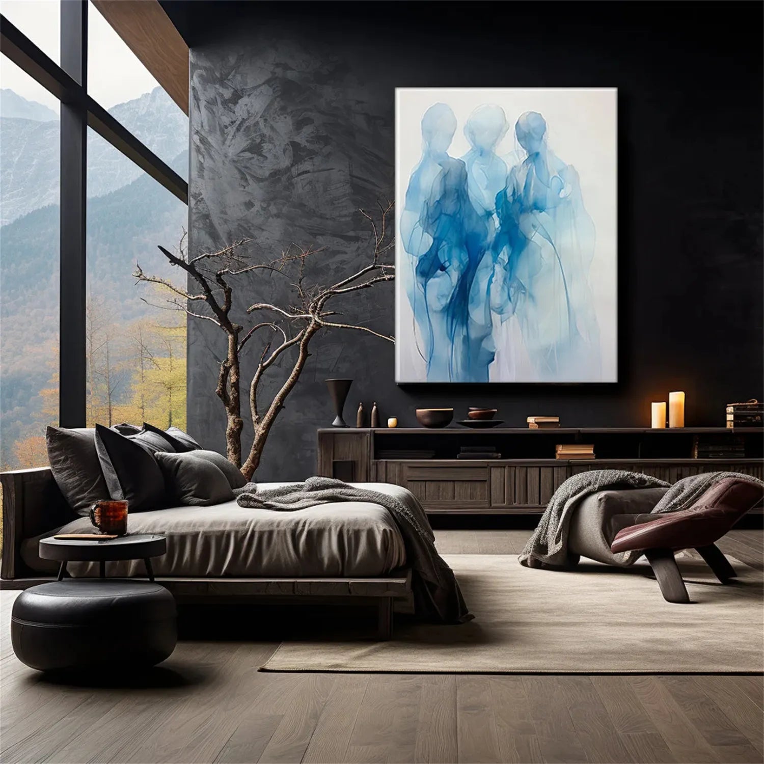 Abstract Painting #AB 160 - Modern Wall Art for Home & Office Decor - Perfect for Living Room, Bedroom, or Workspace