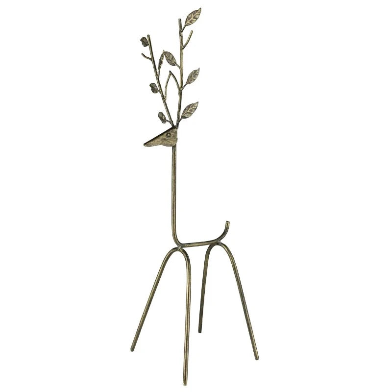 Modern Metal Deer Statue - Elegant Outdoor & Indoor Garden Decor for Home, Office, and Wedding Centerpieces