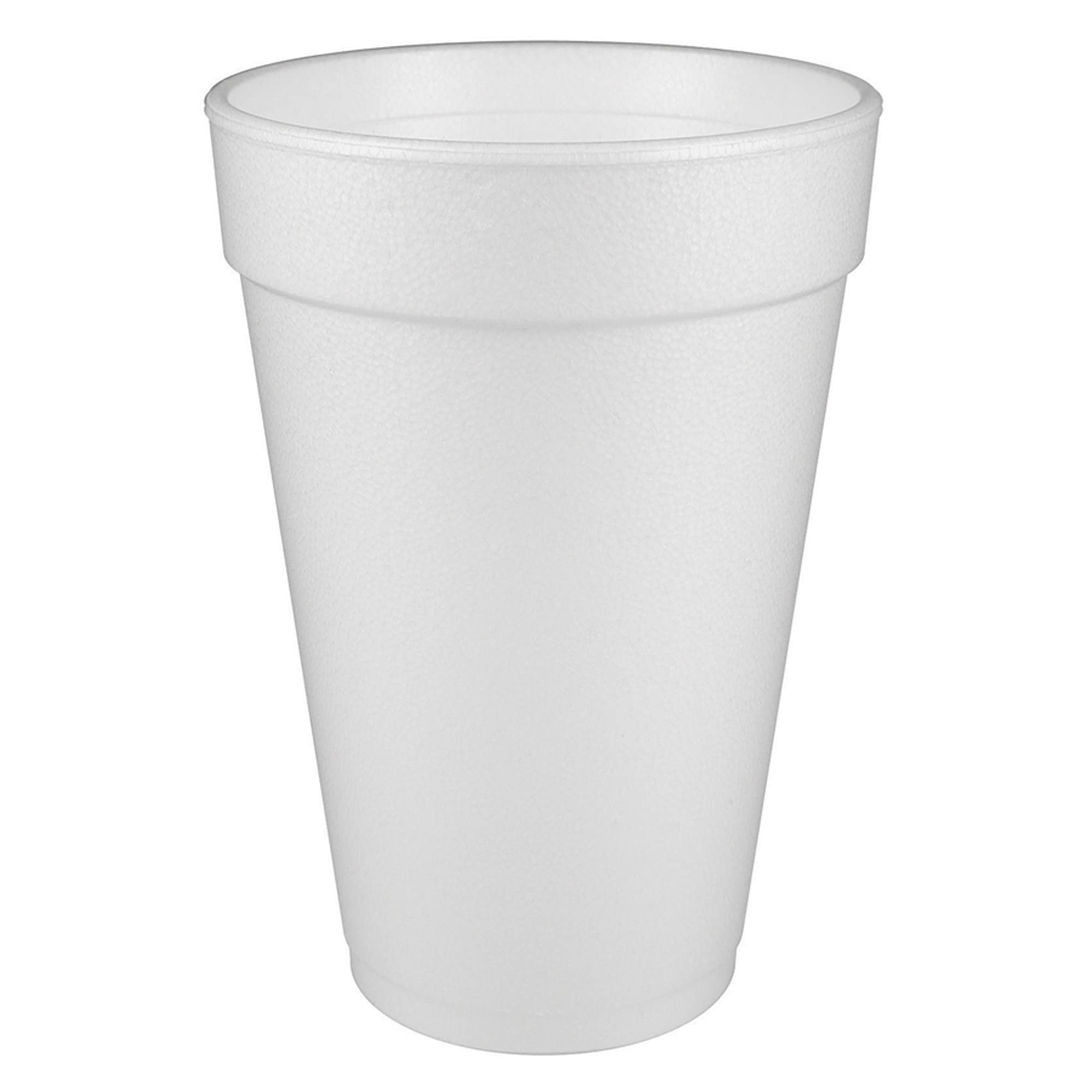 Dart® Insulated Foam Drinking Cups - 16 Oz White Disposable Coffee Cups (1000 Count) - Perfect for Hot Beverages, Parties, and Office Use