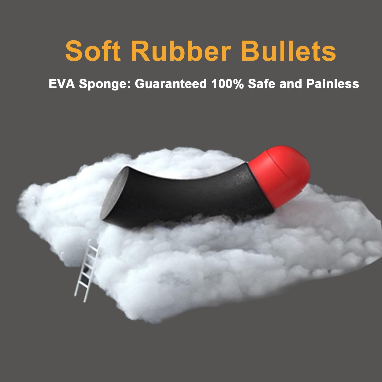 Soft Foam Bullet Toy Gun Ammo Refill Kit - 100 EVA Foam Bullets + 56 Shells for Safe Kids Play | Educational STEM Toy Accessories for Nerf Guns & Outdoor Shooting Games