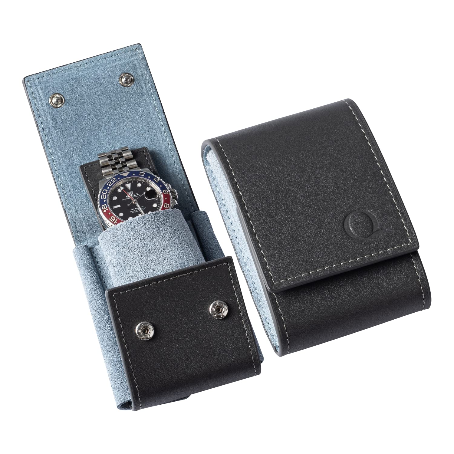 Luxury Leather Watch Pouch for 1-2 Watches | 10 Colors | Travel & Storage Case