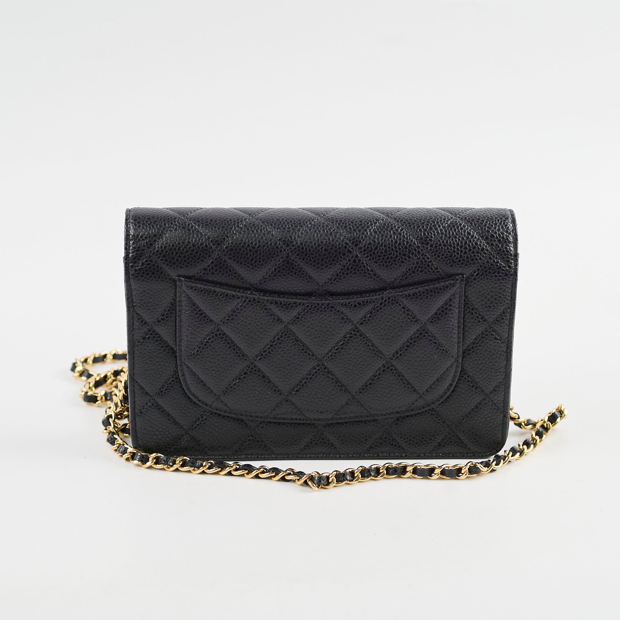 Chanel Caviar Quilted Wallet on Chain WOC Crossbody Bag in Black | Luxury Designer Handbag for Women | Perfect for Evening Out, Parties & Special Occasions
