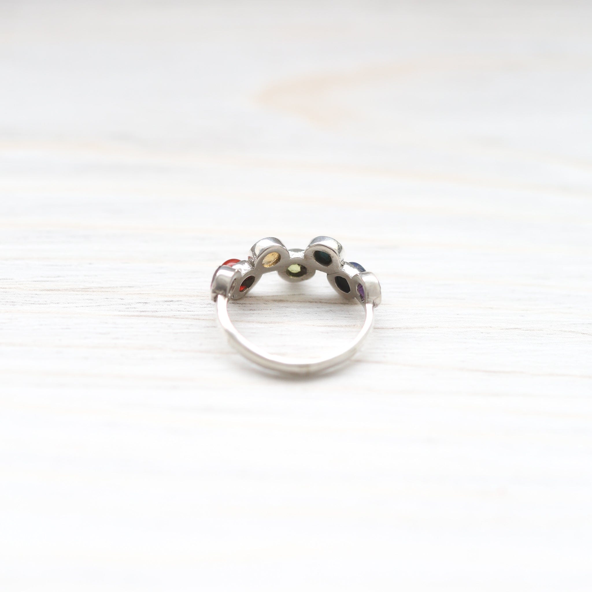 7 Chakra Energy Ring for Healing & Balance - Natural Stone Spiritual Jewelry for Meditation, Yoga & Positive Energy