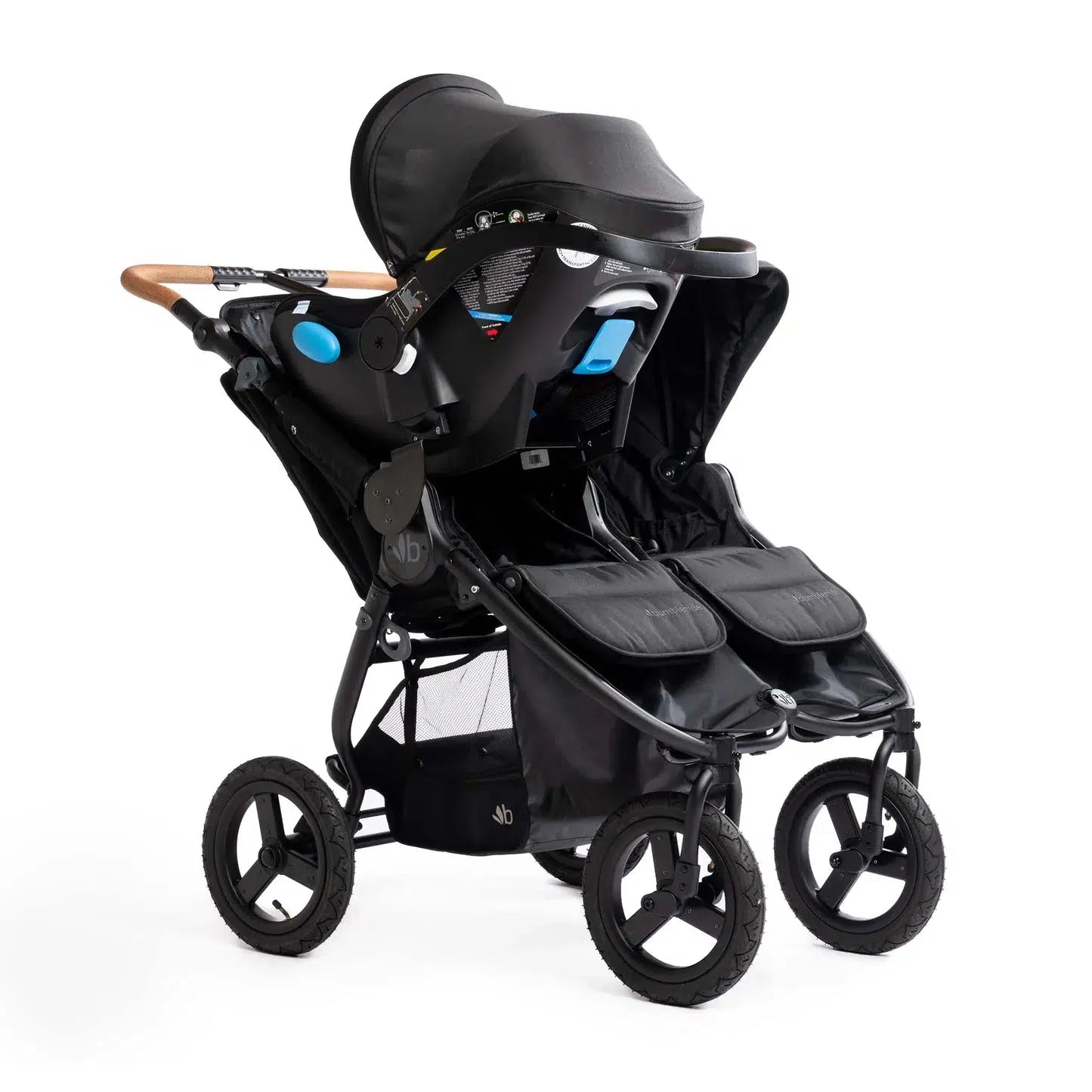 Bumbleride Indie Twin Stroller Car Seat Adapter - Compatible with Clek, Nuna, Maxi Cosi & Cybex - Universal Single Infant Car Seat Carrier - Perfect for Twins, Travel & Everyday Use