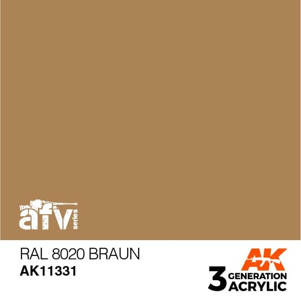 AK 3rd Generation RAL 8020 Brown Tactical Gear - Perfect for Military Simulation, Airsoft Games & Outdoor Adventures