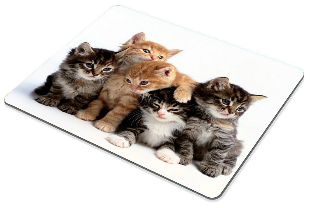Premium Non-Slip Cat-Themed Mouse Pad for Computers & Laptops - Cute Kitten Family Design - Perfect for Office, Gaming & Home Workspace Accessories