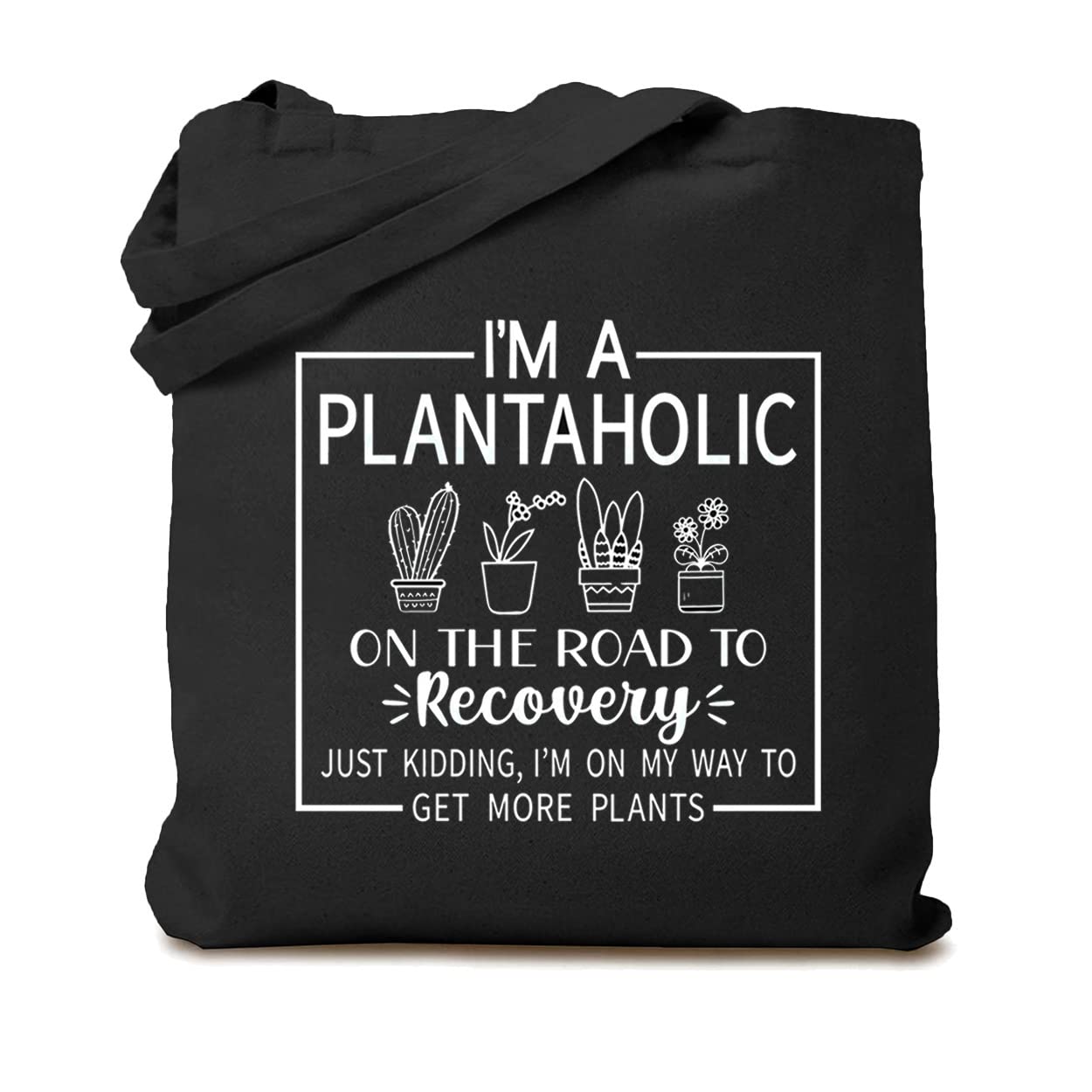 Plant Lover Canvas Tote Bag - Reusable Grocery Shopper for Women | Gardening Gift & Daily Use