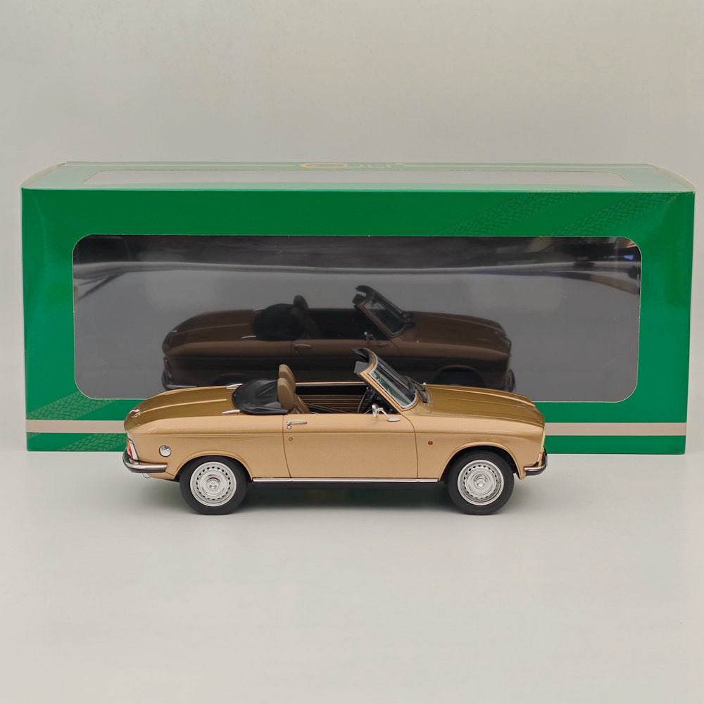 1:18 Scale Peugeot 304 Cabrio 1973 Gold Metallic Resin Model Car - Limited Edition Collectible for Car Enthusiasts & Display